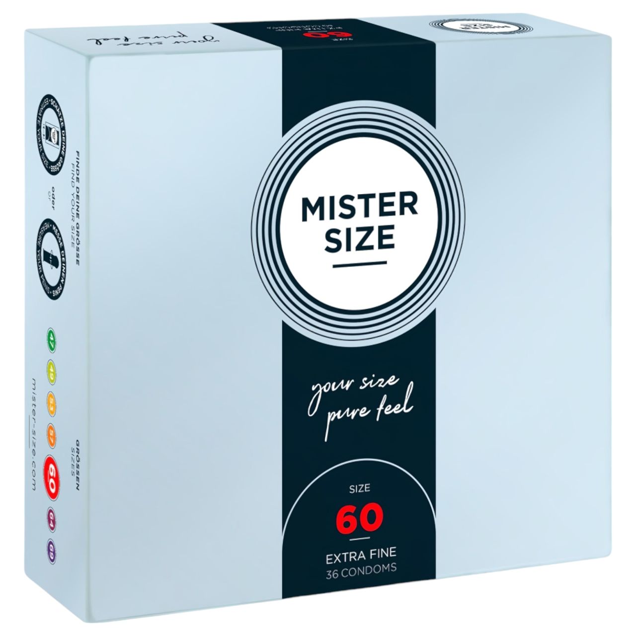 Mister Size vékony óvszer - 60 mm (36 db) Mister Size vékony óvszer - 60 mm (36 db)