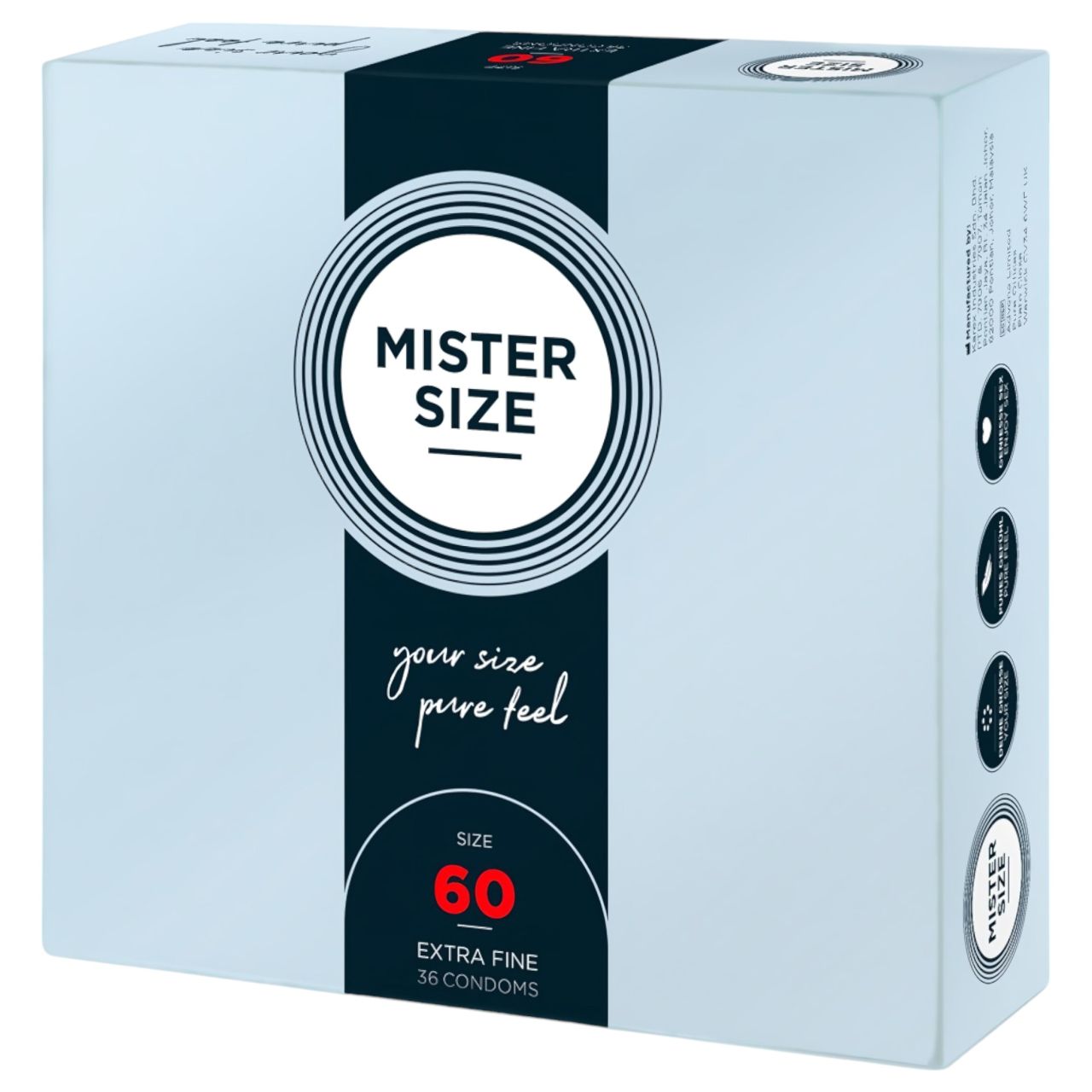 Mister Size vékony óvszer - 60 mm (36 db) Mister Size vékony óvszer - 60 mm (36 db)