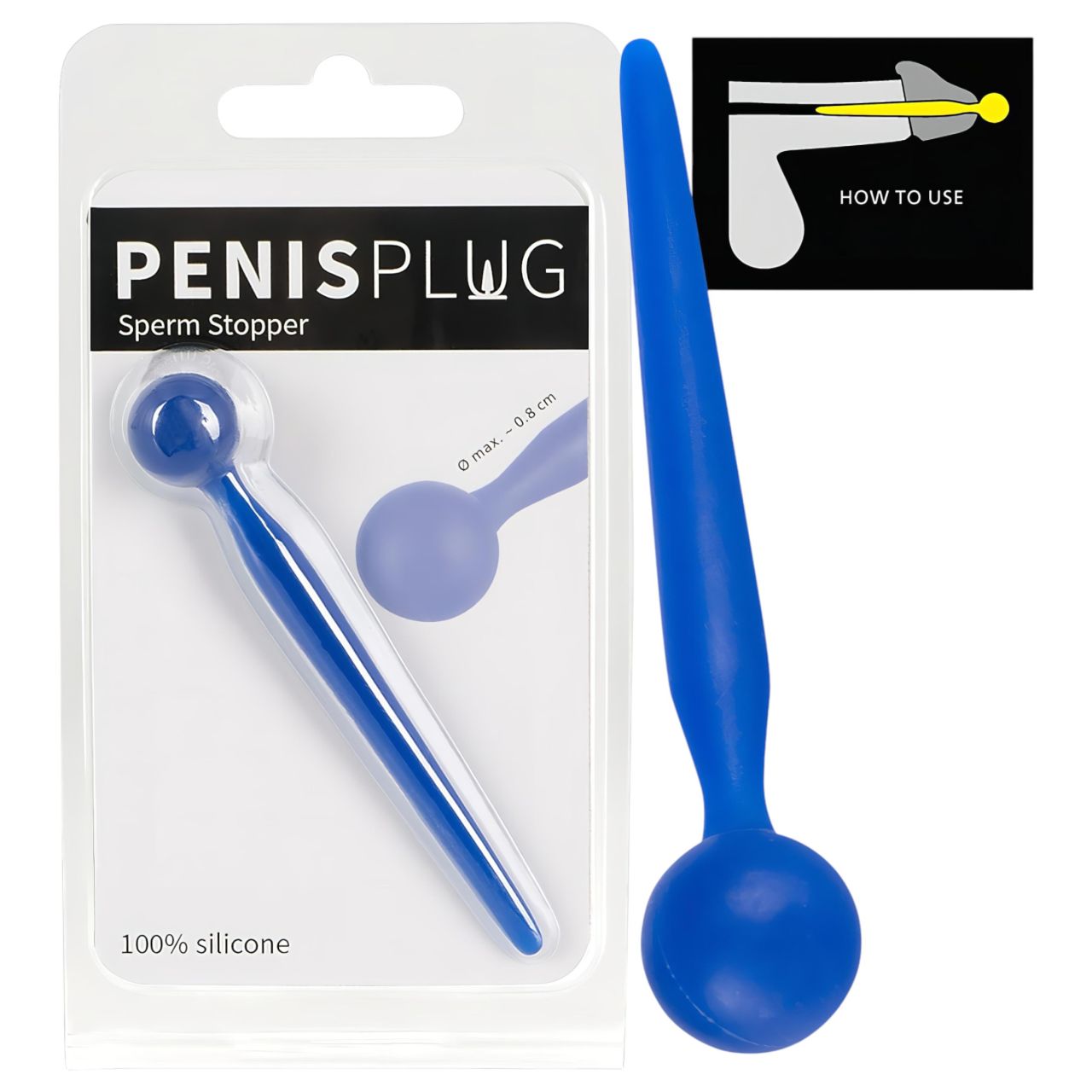 You2Toys - Dilator Sperm Stopper - gömbös, szilikon dilátor (kék) You2Toys - Dilator Sperm Stopper - gömbös, szilikon dilátor (kék)