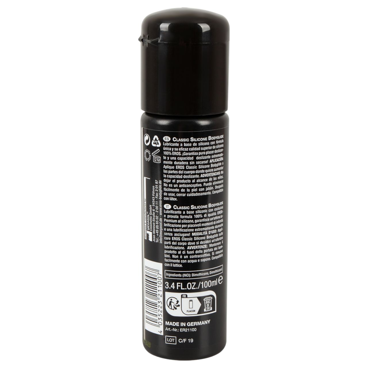 EROS 2in1 - szilikonos síkosító (100 ml)