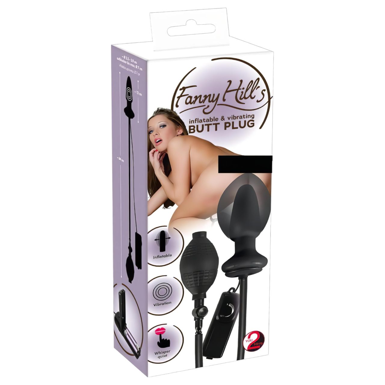 You2Toys - pumpálható anál vibrátor (fekete)
