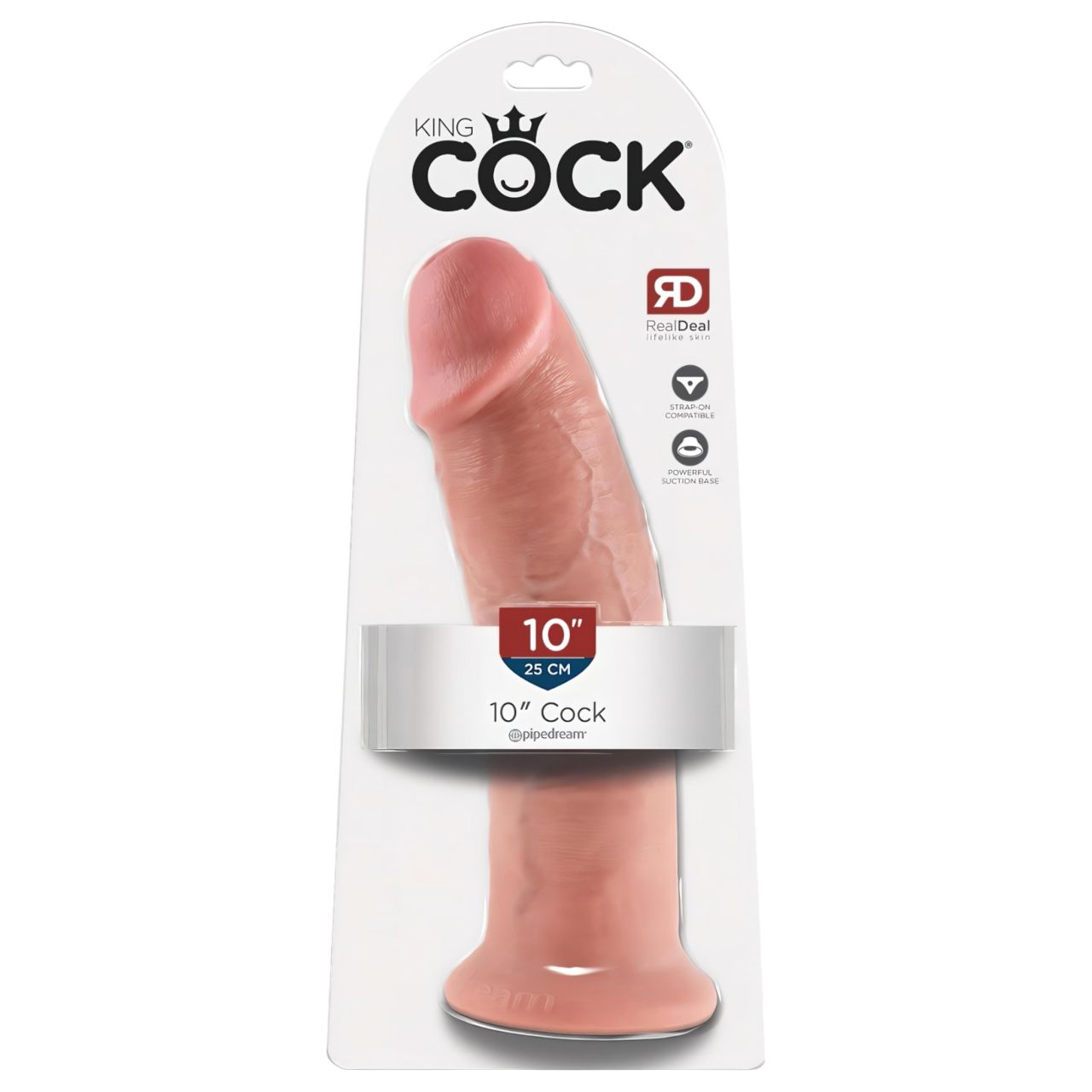 King Cock 10 - nagy tapadókorongos dildó (25 cm, testszínű) King Cock 10 - nagy tapadókorongos dildó (25 cm, testszínű)