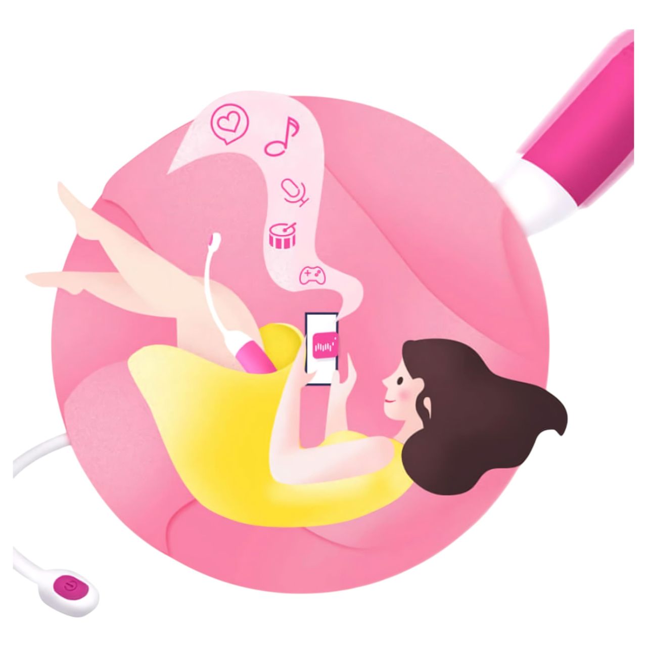 Magic Motion Vini – App-vezérelt vibrációs tojás (narancs)
