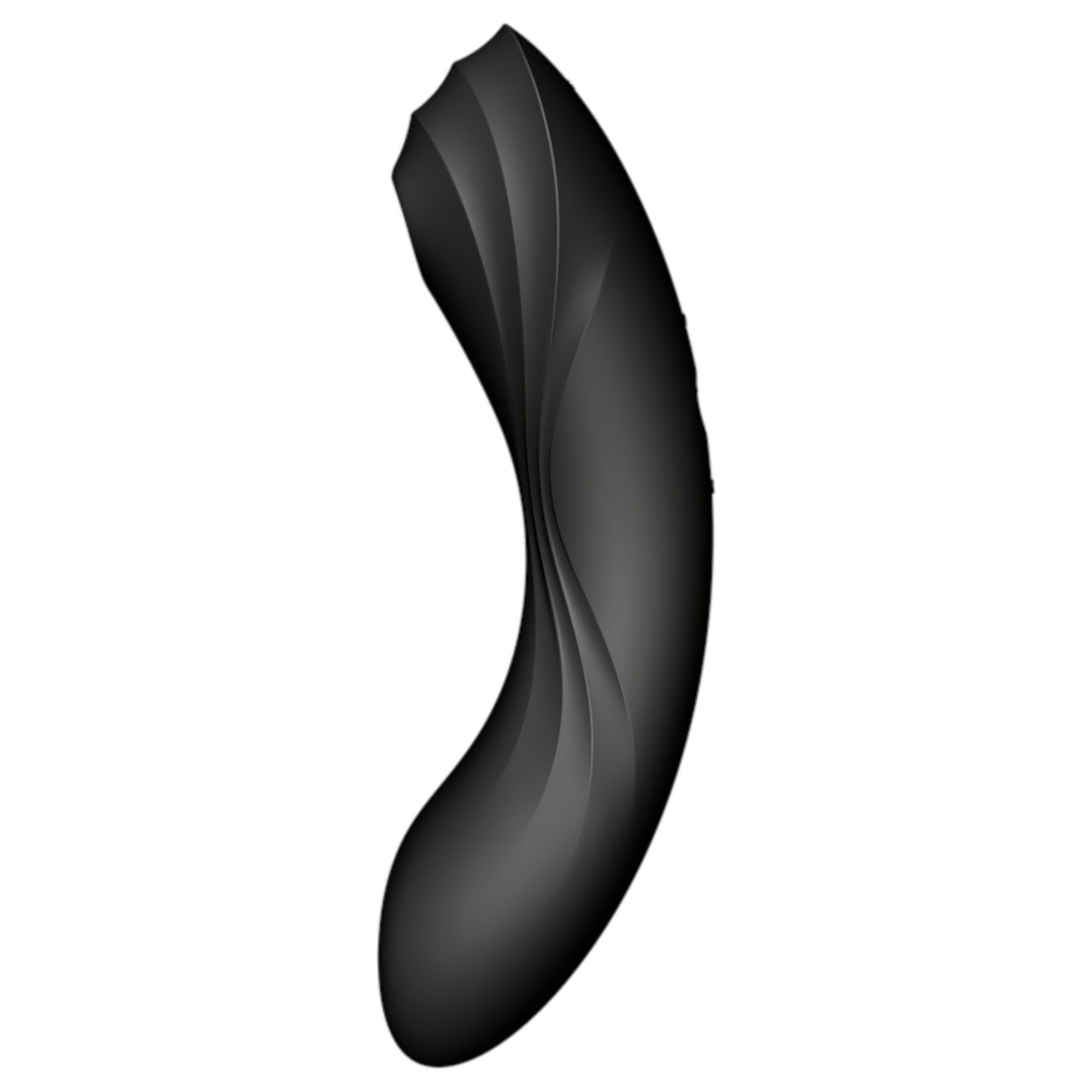 Satisfyer Curvy Trinity 4 - léghullámos 2in1 vibrátor (fekete)