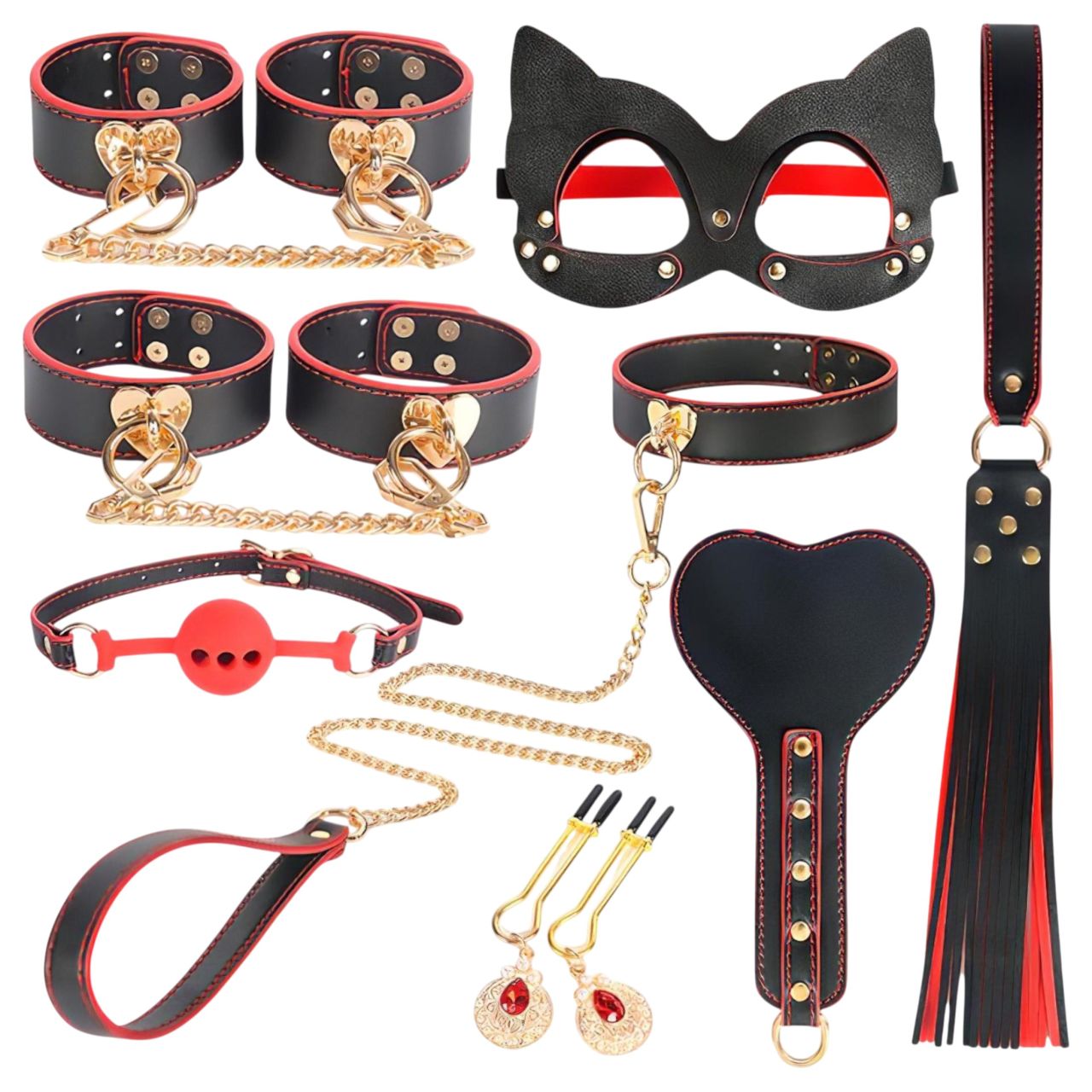 INTOYOU - BDSM haladó szett - 8 részes (fekete) INTOYOU - BDSM haladó szett - 8 részes (fekete)