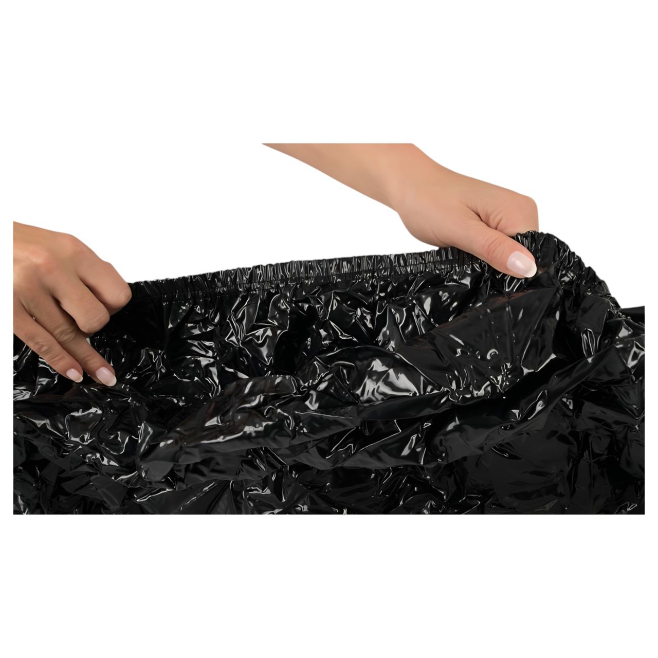 Fetish - lakk lepedő - gumis - 160 × 200 cm (fekete) Fetish - lakk lepedő - gumis - 160 × 200 cm (fekete)
