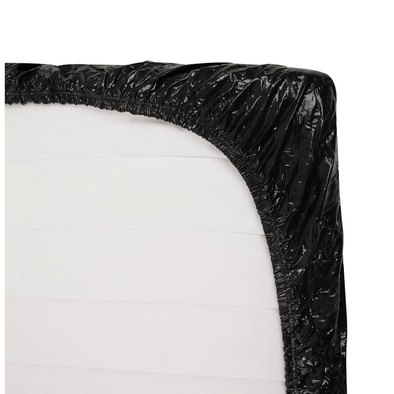 Fetish - lakk lepedő - gumis - 160 × 200 cm (fekete) Fetish - lakk lepedő - gumis - 160 × 200 cm (fekete)