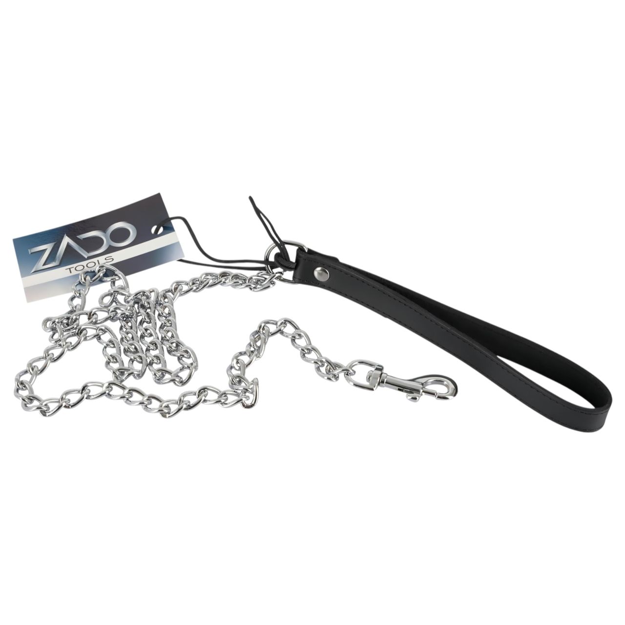 ZADO - fém BDSM póráz nyakörvhöz (ezüst) ZADO - fém BDSM póráz nyakörvhöz (ezüst)