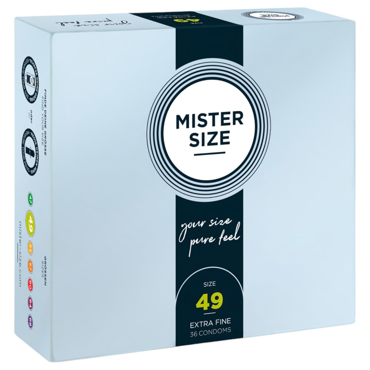 Mister Size vékony óvszer - 49 mm (36 db) Mister Size vékony óvszer - 49 mm (36 db)
