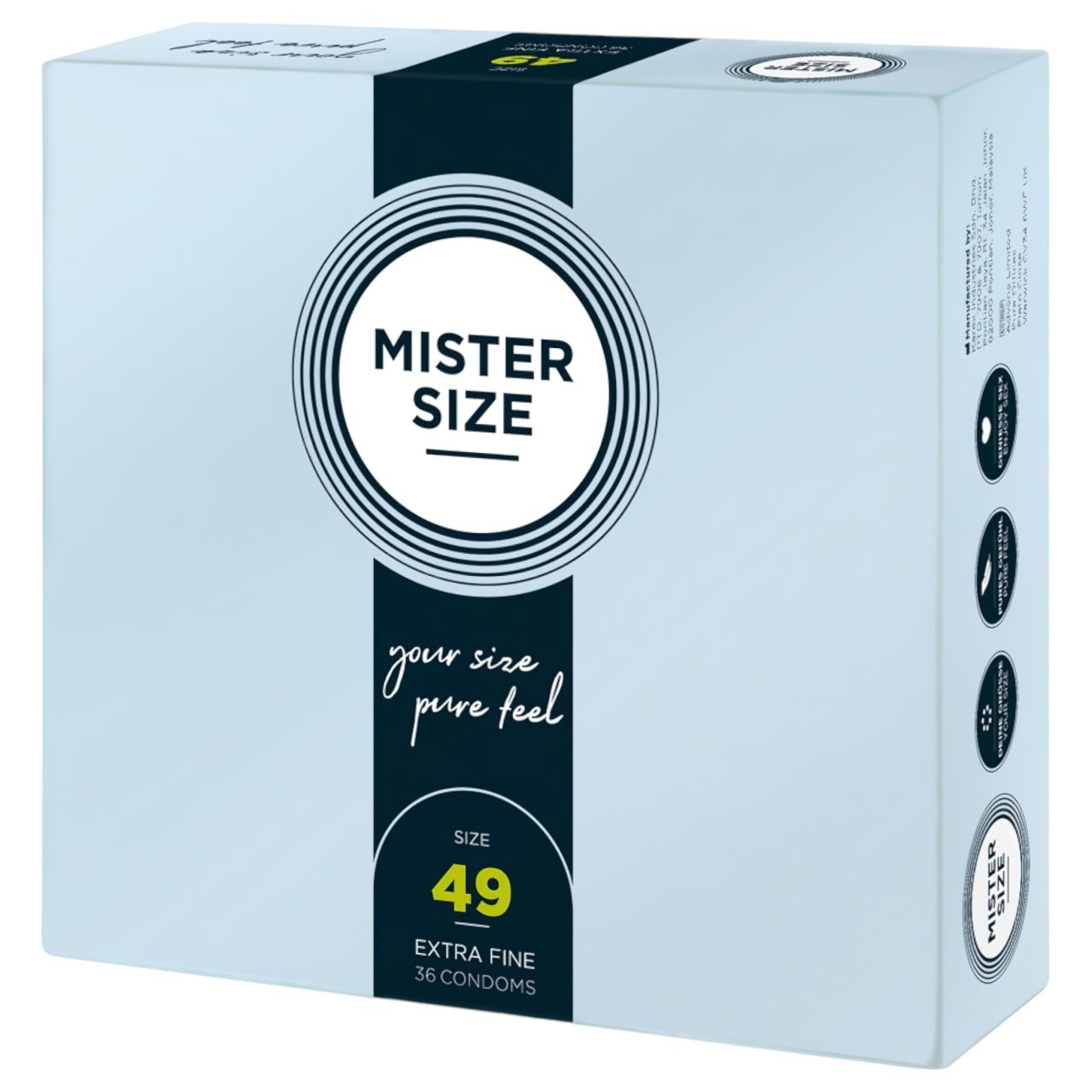 Mister Size vékony óvszer - 49 mm (36 db) Mister Size vékony óvszer - 49 mm (36 db)