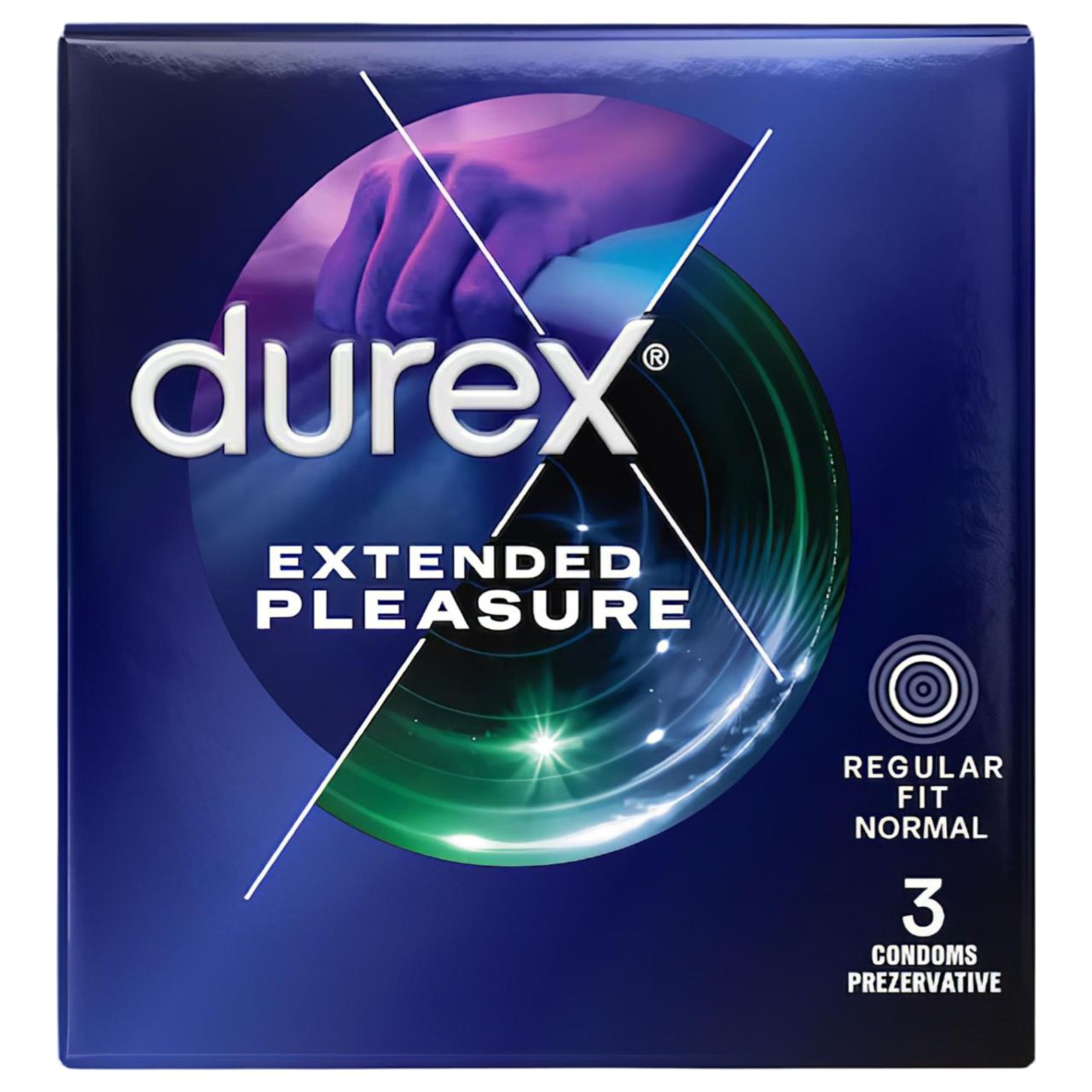 Durex Extended Pleasure - késleltető hatású óvszer - 56 mm (3 db) Durex Extended Pleasure - késleltető hatású óvszer - 56 mm (3 db)