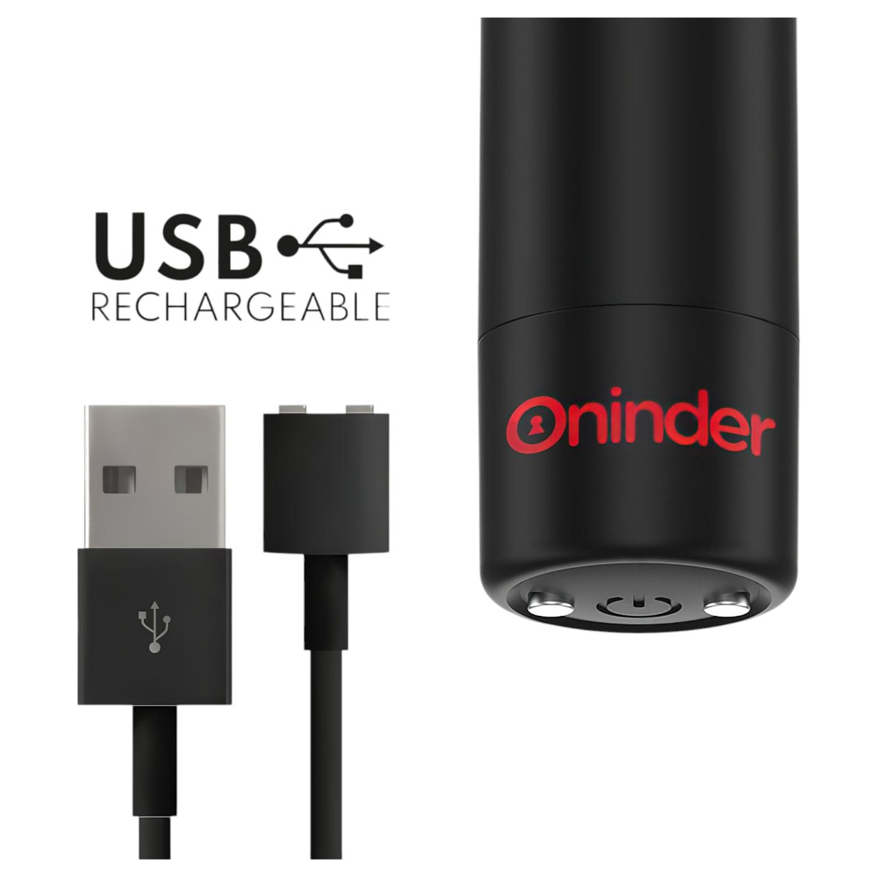 Oninder – App-vezérelt vibrátor (fekete)