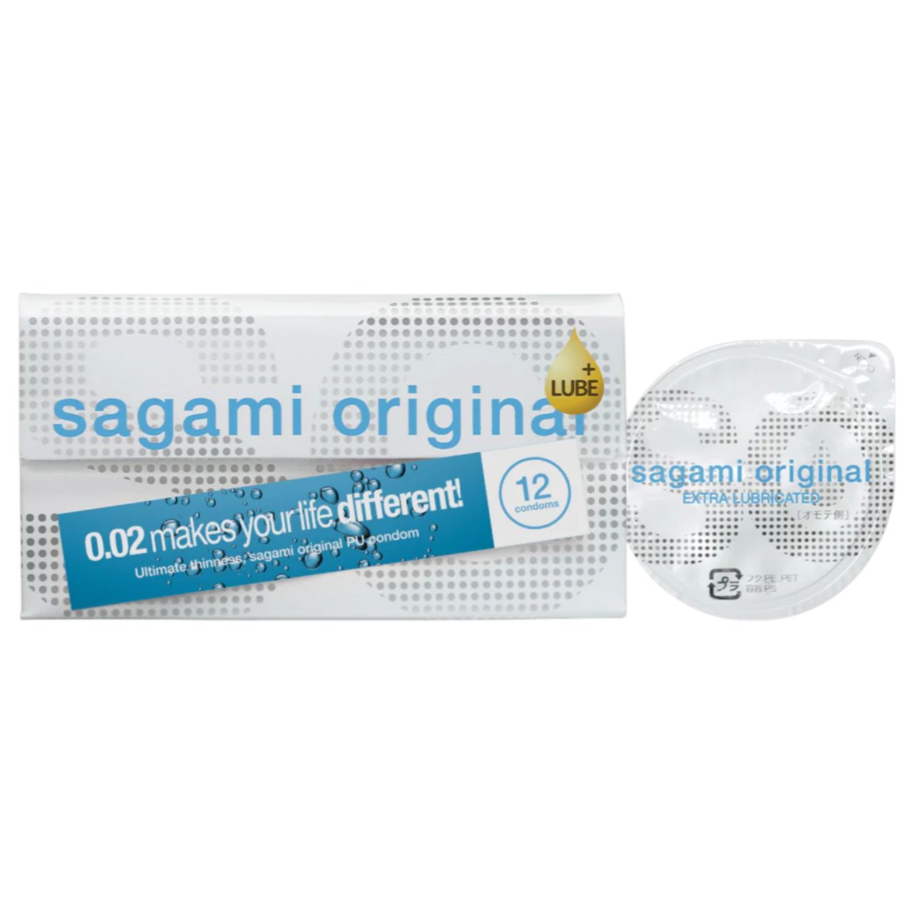 Sagami Original 0.02 - extra síkosított óvszer - 55 mm (12 db) Sagami Original 0.02 - extra síkosított óvszer - 55 mm (12 db)