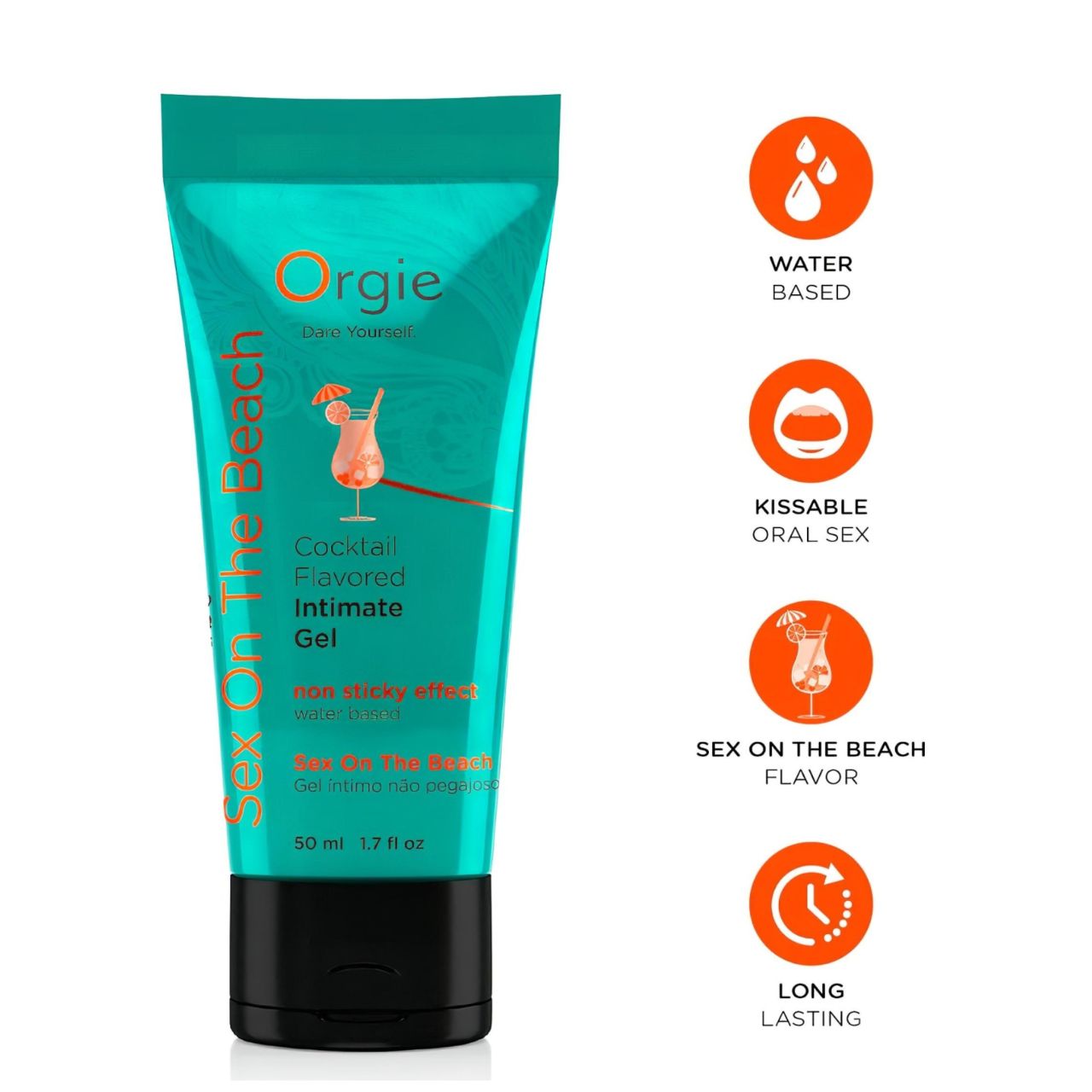 Orgie Cocktail - ehető síkosító - Sex On The Beach (50 ml) Orgie Cocktail - ehető síkosító - Sex On The Beach (50 ml)