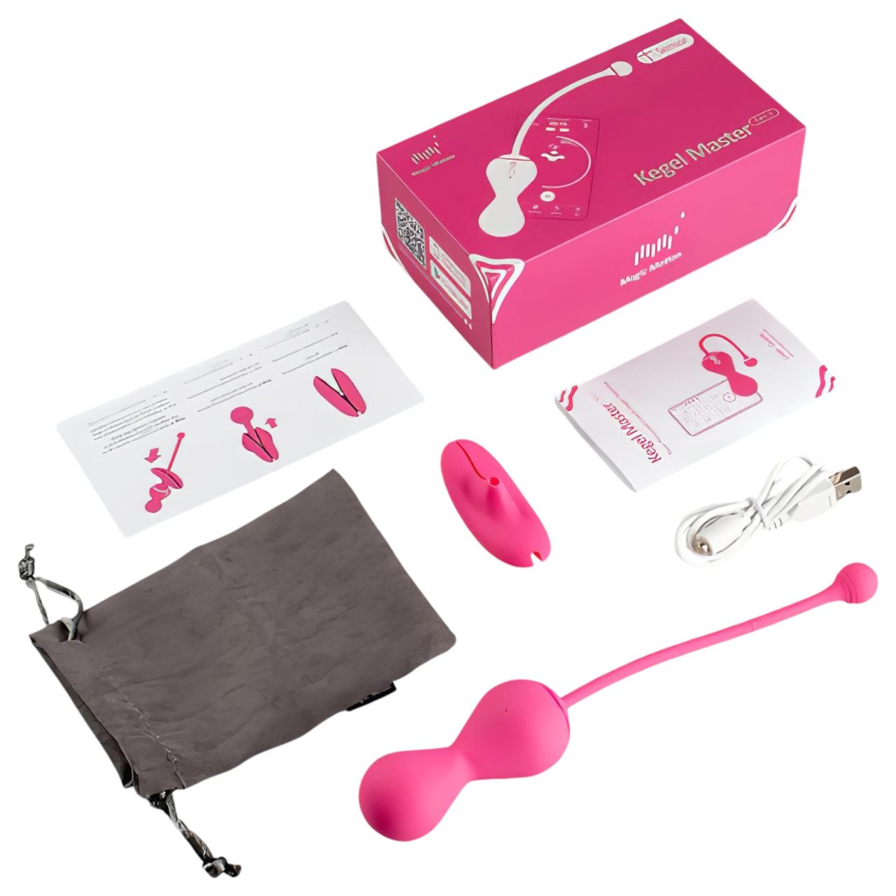 Magic Motion Kegel Master - App-vezérelt vibrációs gésagolyó (pink)