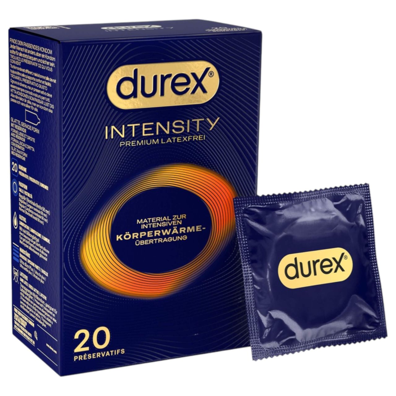 Durex Intensity - vékony, latexmentes óvszer (20 db) Durex Intensity - vékony, latexmentes óvszer (20 db)