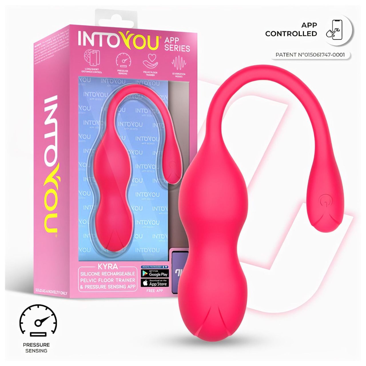 INTOYOU Kyra Pelvic – App-vezérelt vibrációs gésagolyó (pink) INTOYOU Kyra Pelvic – App-vezérelt vibrációs gésagolyó (pink)