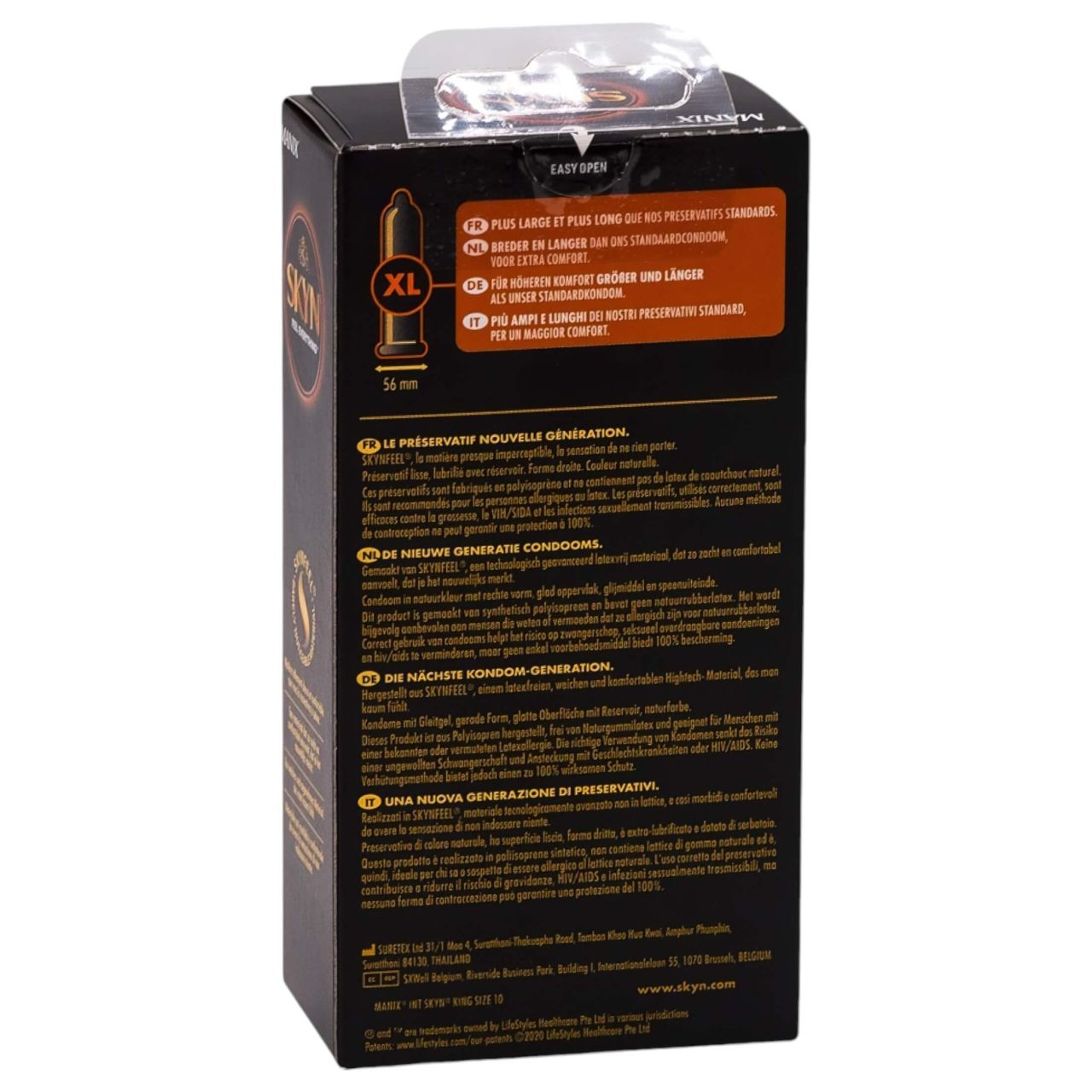 Manix SKYN - XXL latexmentes óvszer (10 db) Manix SKYN - XXL latexmentes óvszer (10 db)