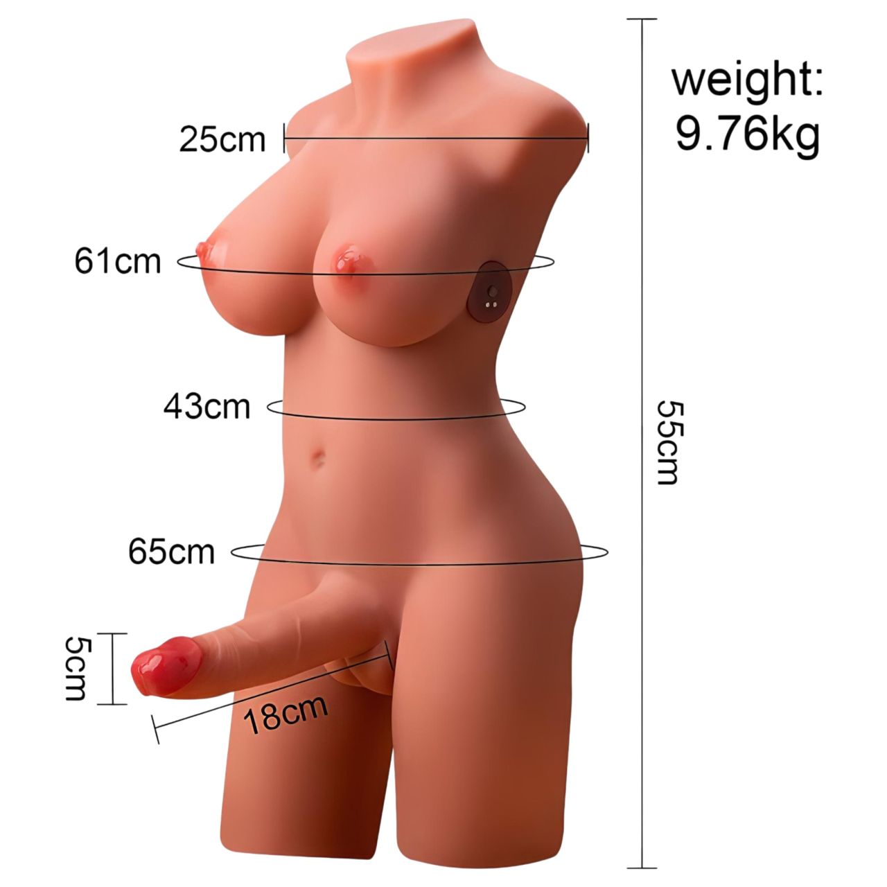 XISE Miah Lady Boy - vibrációs torzó lökő funkcióval XISE Miah Lady Boy - vibrációs torzó lökő funkcióval
