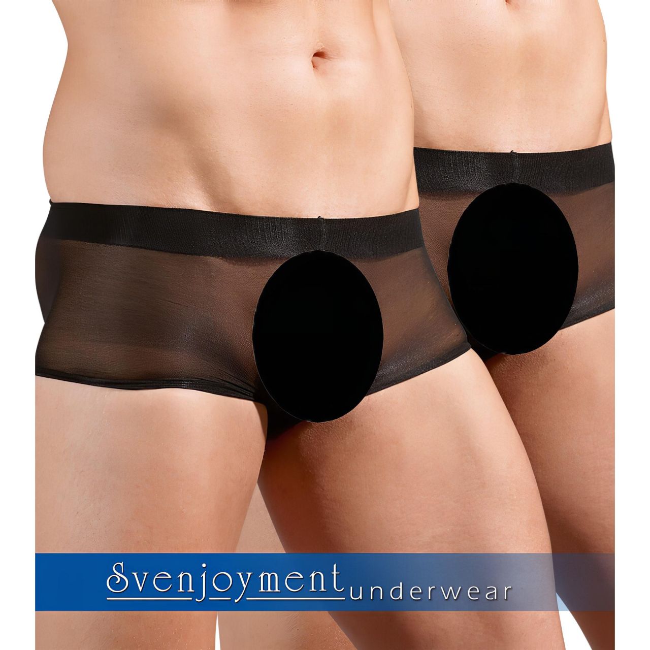 Svenjoyment - átlátszó boxer szett - fekete (2 részes) S-L Svenjoyment - átlátszó boxer szett - fekete (2 részes) S-L