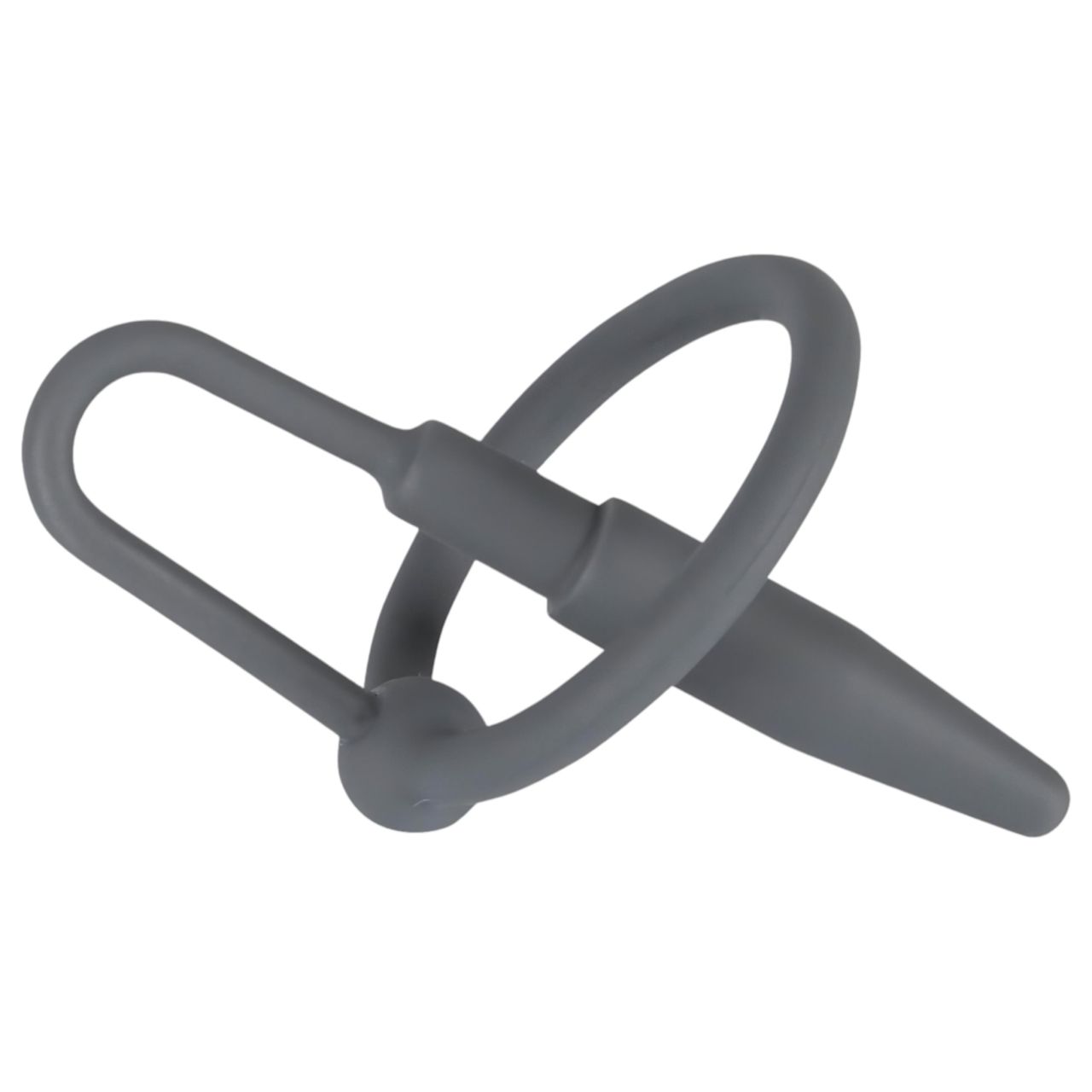 You2Toys - Penisplug - szilikon makkgyűrű kúpos dilátorral (szürke) You2Toys - Penisplug - szilikon makkgyűrű kúpos dilátorral (szürke)
