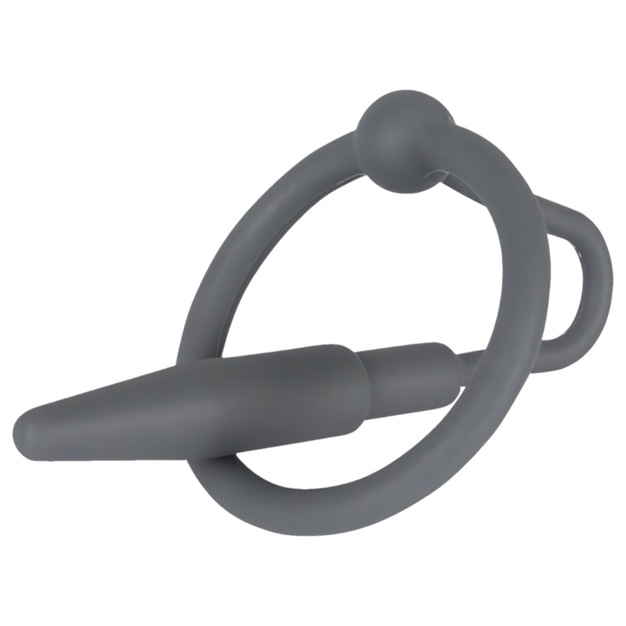 You2Toys - Penisplug - szilikon makkgyűrű kúpos dilátorral (szürke) You2Toys - Penisplug - szilikon makkgyűrű kúpos dilátorral (szürke)