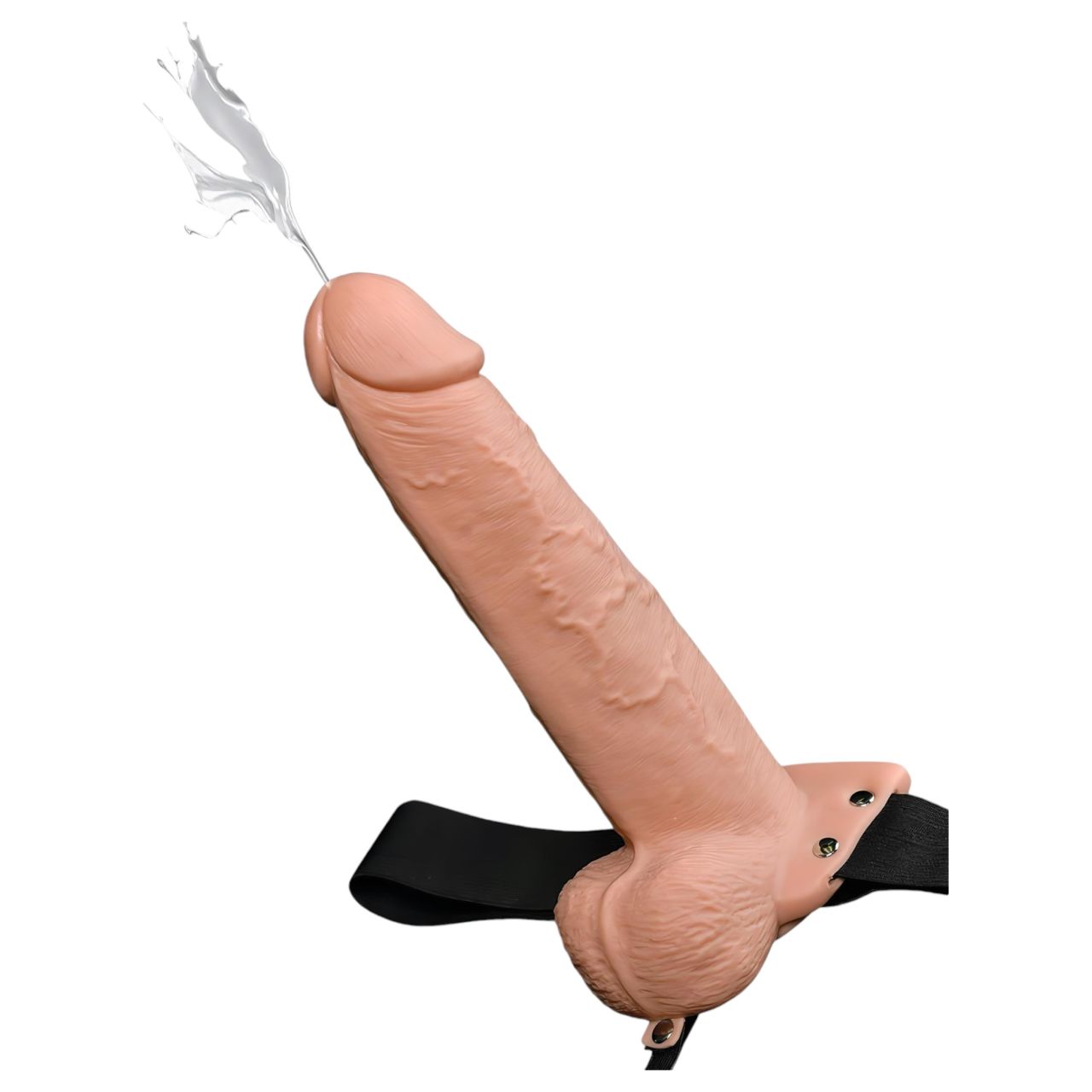 Pipedream Fetish Strap-On 9 - felcsatolható, üreges, spriccelő dildó (testszínű) Pipedream Fetish Strap-On 9 - felcsatolható, üreges, spriccelő dildó (testszínű)