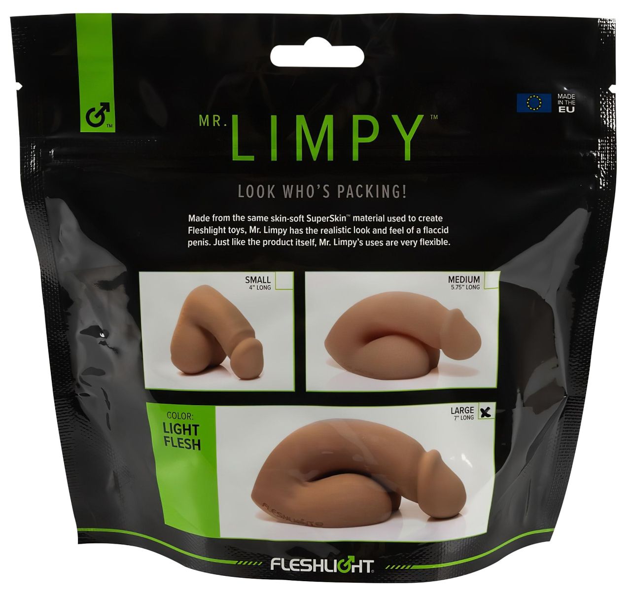 Fleshlight - Mr. Limpy - nagy élethű dildó (testszínű)