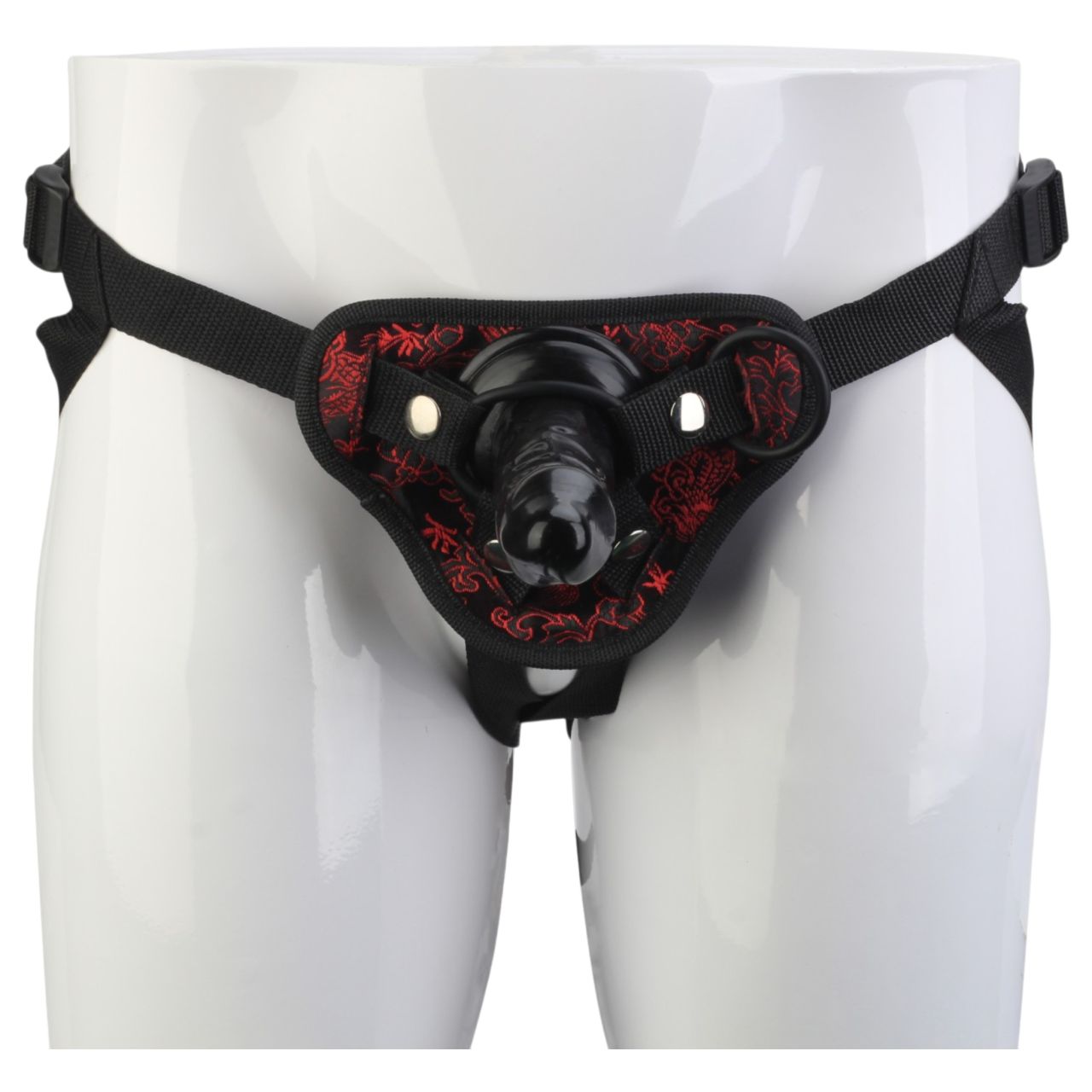 Dreamtoys Blaze - felcsatolható dildó hámmal (fekete) Dreamtoys Blaze - felcsatolható dildó hámmal (fekete)