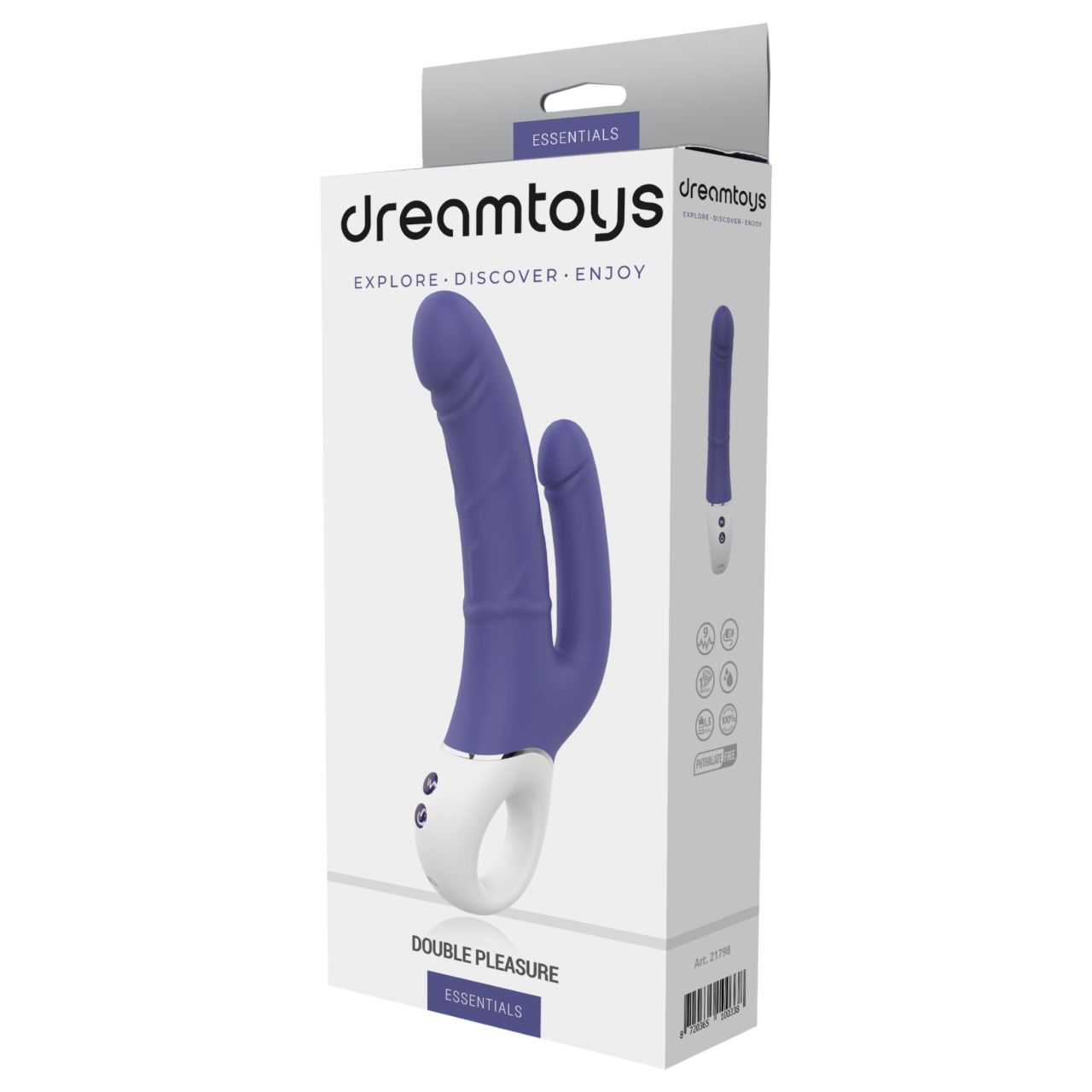 Dreamtoys Essentials - dupla vibrátor (lila)