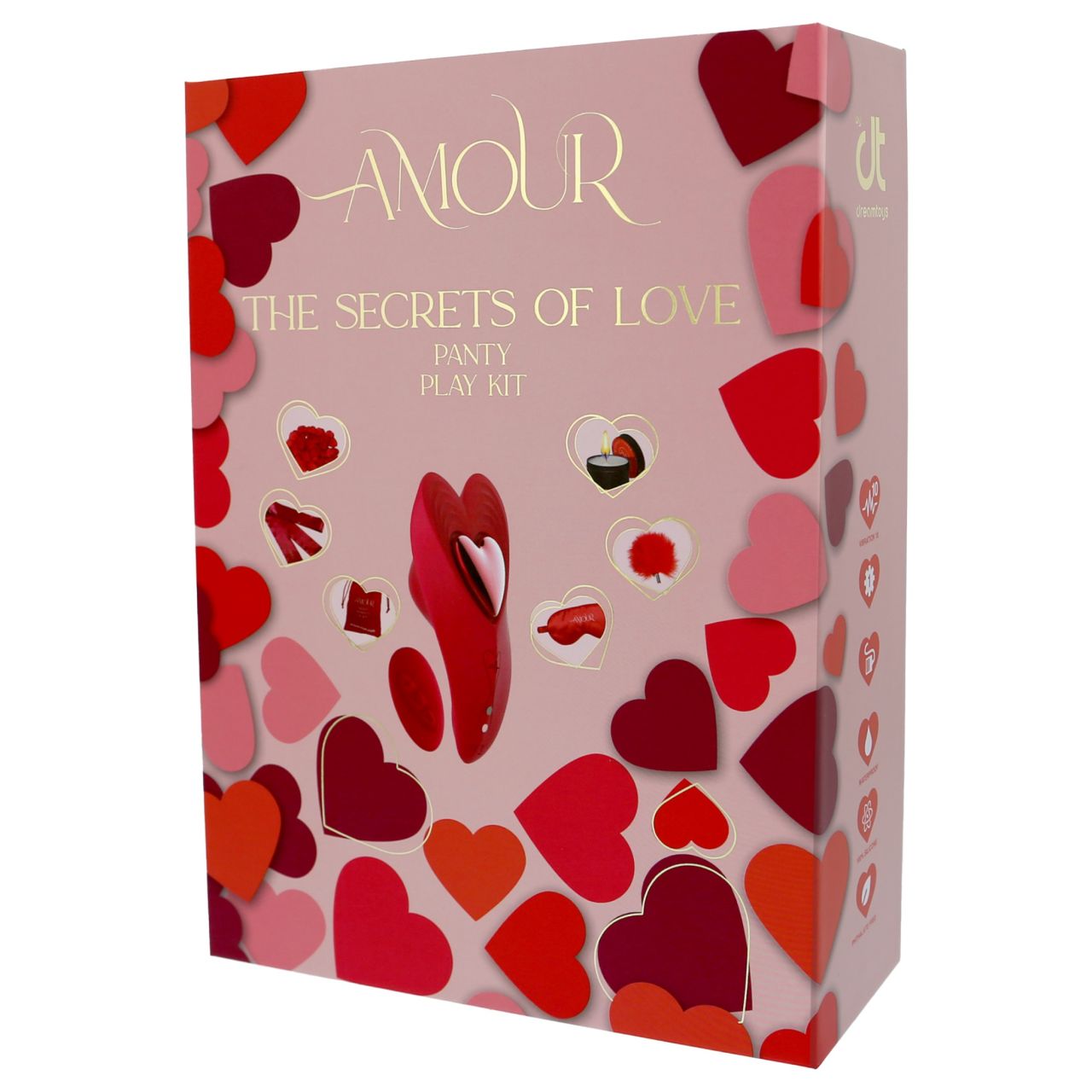 Dreamtoys Amour - hordható bugyi vibrátor szett (piros) Dreamtoys Amour - hordható bugyi vibrátor szett (piros)