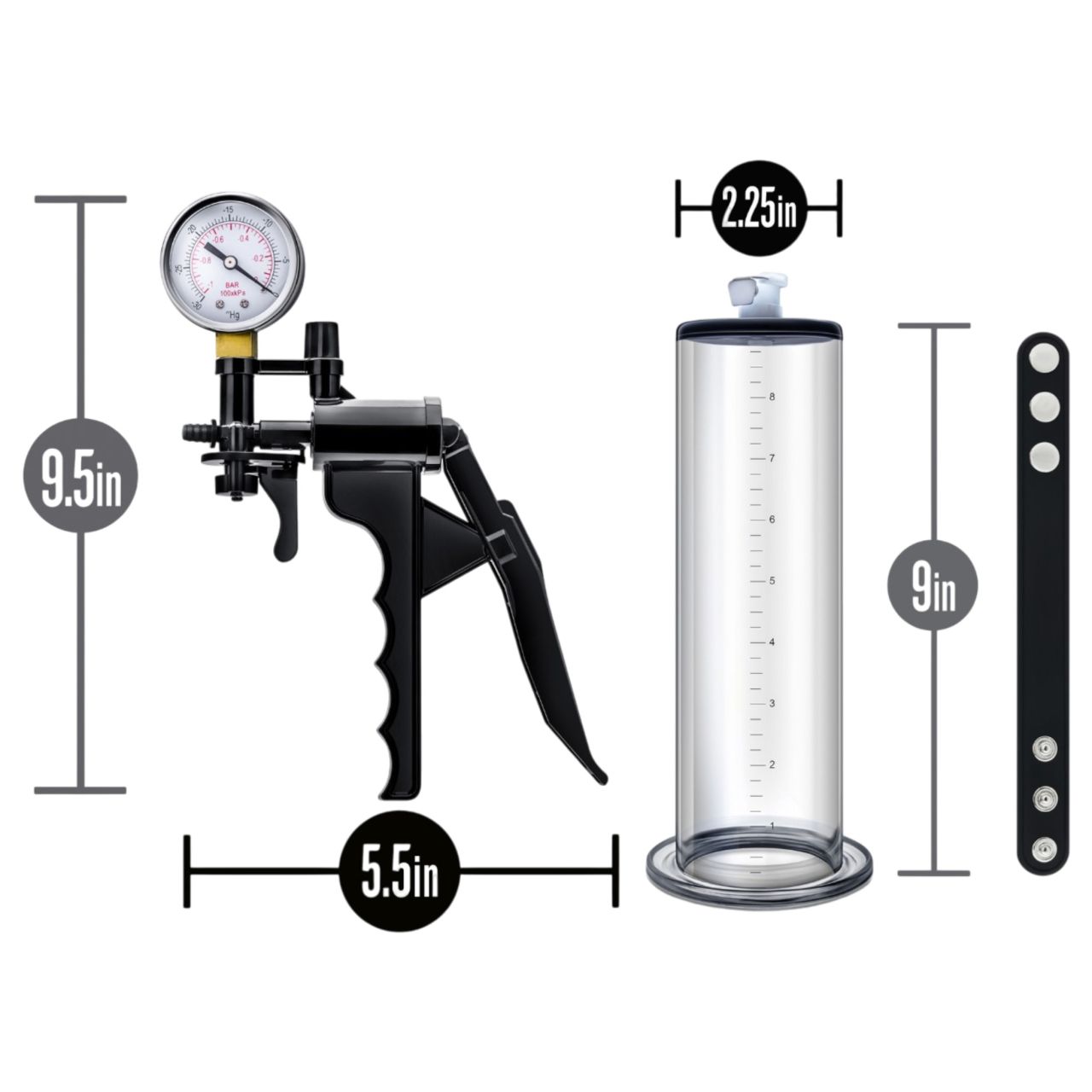 Blush Performance - prémium vákuumos péniszpumpa (fekete) Blush Performance - prémium vákuumos péniszpumpa (fekete)