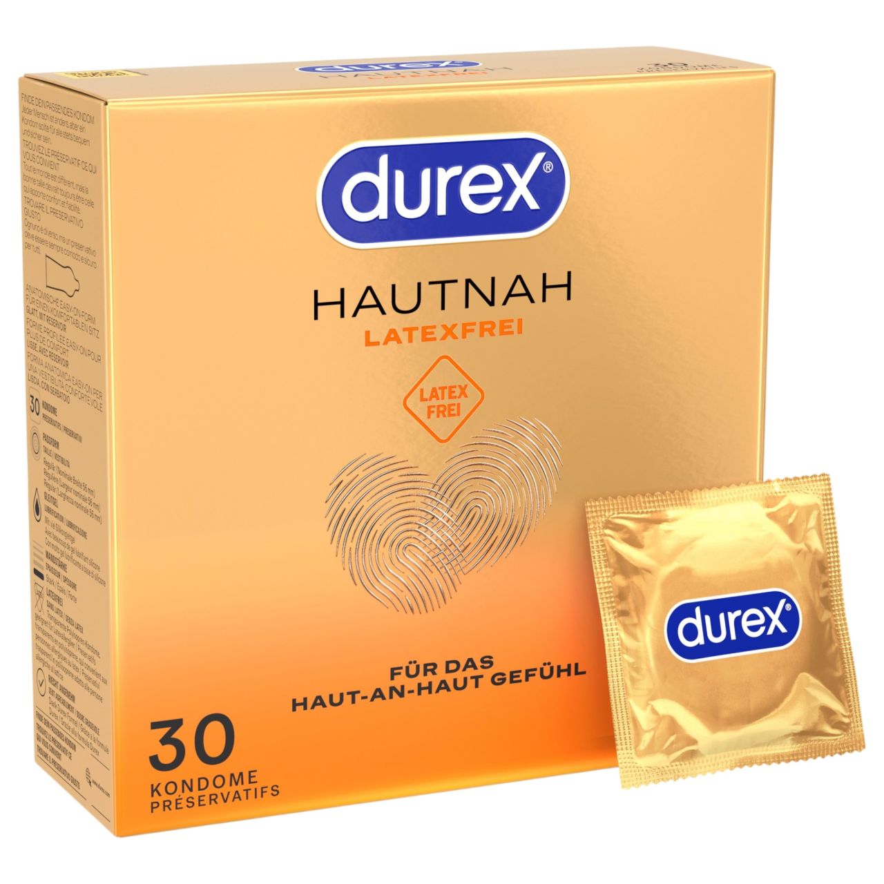 Durex Hautnah - latex mentes óvszer (30 db) Durex Hautnah - latex mentes óvszer (30 db)