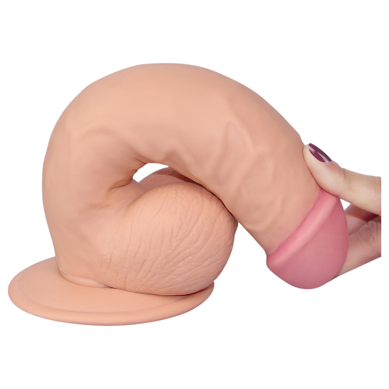 Lovetoy Ultra Soft - rugalmas, élethű dildó - 21,5 cm (testszínű) Lovetoy Ultra Soft - rugalmas, élethű dildó - 21,5 cm (testszínű)