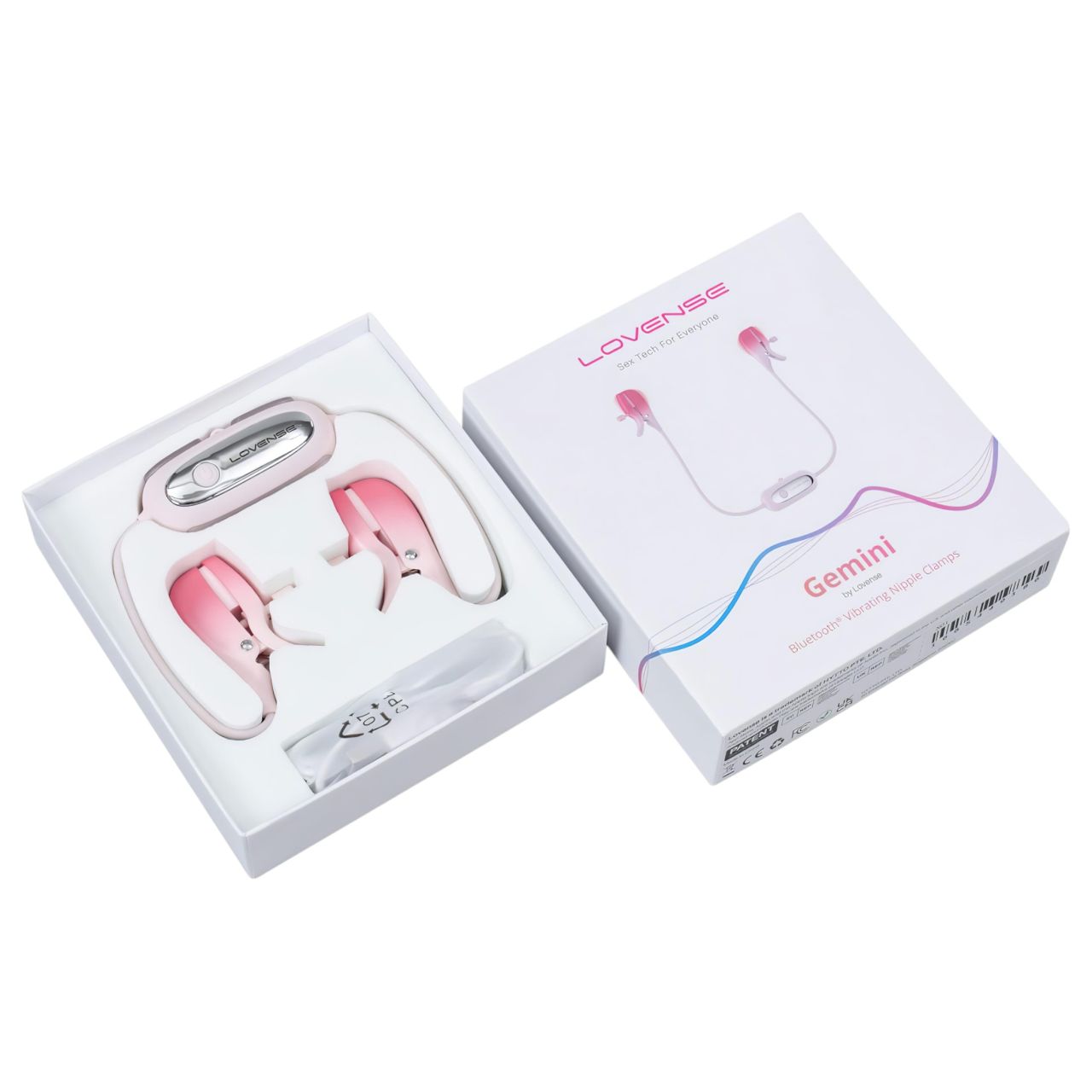 Lovense Gemini – App-vezérelt vibrációs mellbimbó csipesz (pink) Lovense Gemini – App-vezérelt vibrációs mellbimbó csipesz (pink)