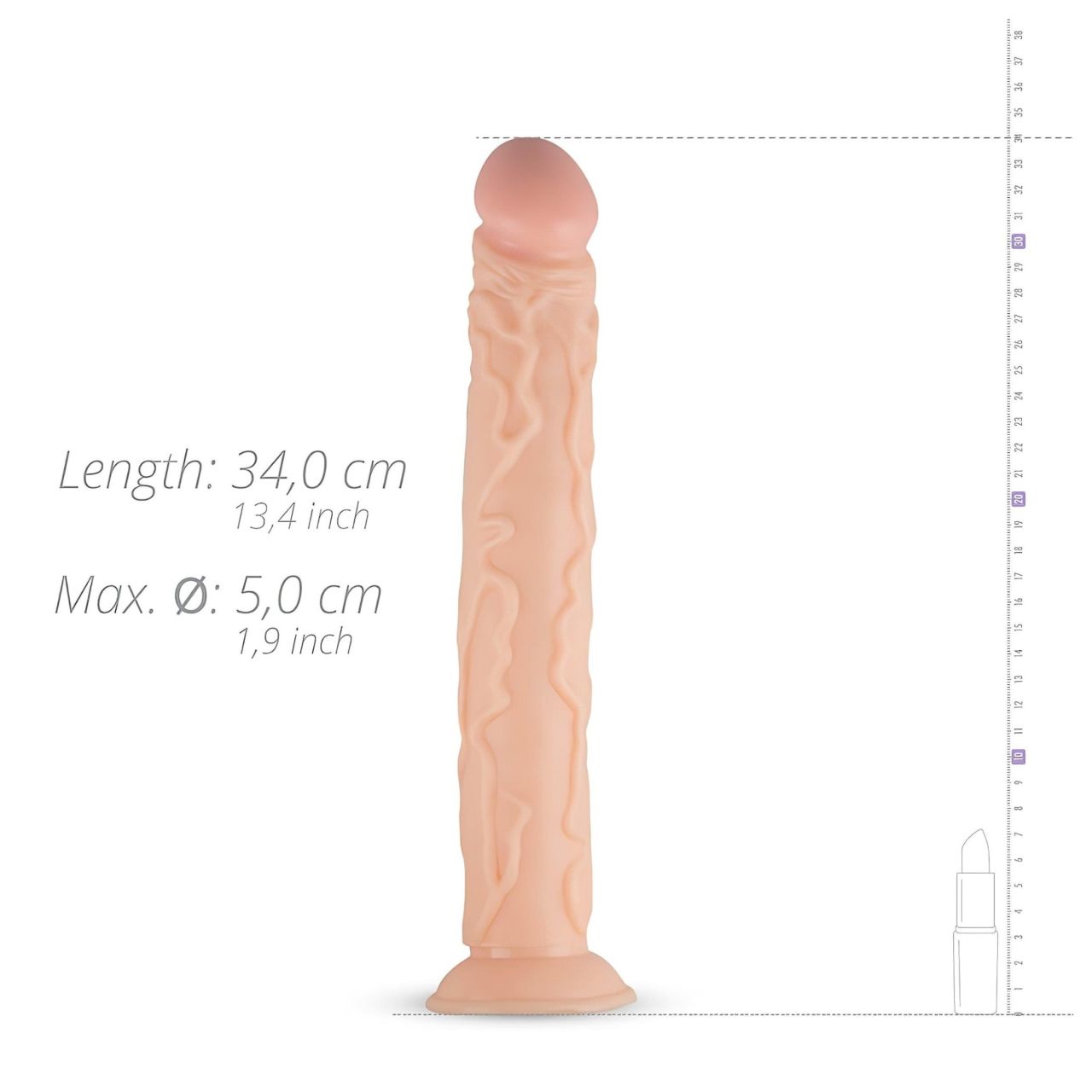 Real Fantasy Shawn - élethű nagy dildó - 35 cm (testszínű) Real Fantasy Shawn - élethű nagy dildó - 35 cm (testszínű)