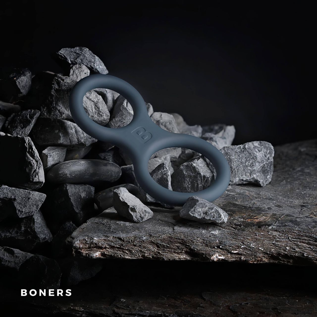 Boners Classic - pénisz- és heregyűrű egyben (szürke) Boners Classic - pénisz- és heregyűrű egyben (szürke)