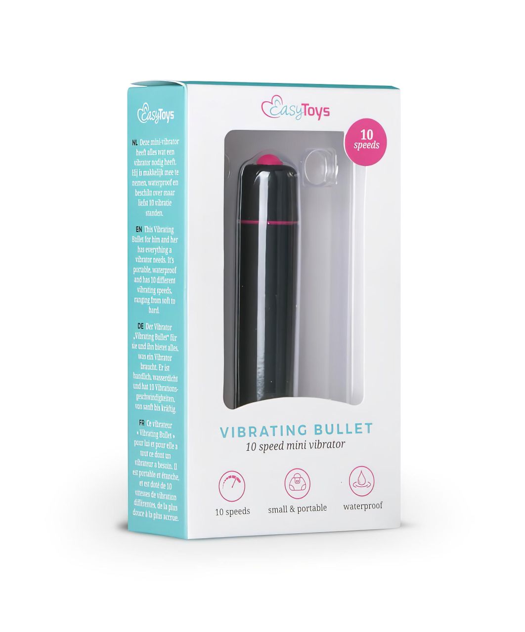 EasyToys Bullet - vízálló rúdvibrátor (fekete) EasyToys Bullet - vízálló rúdvibrátor (fekete)
