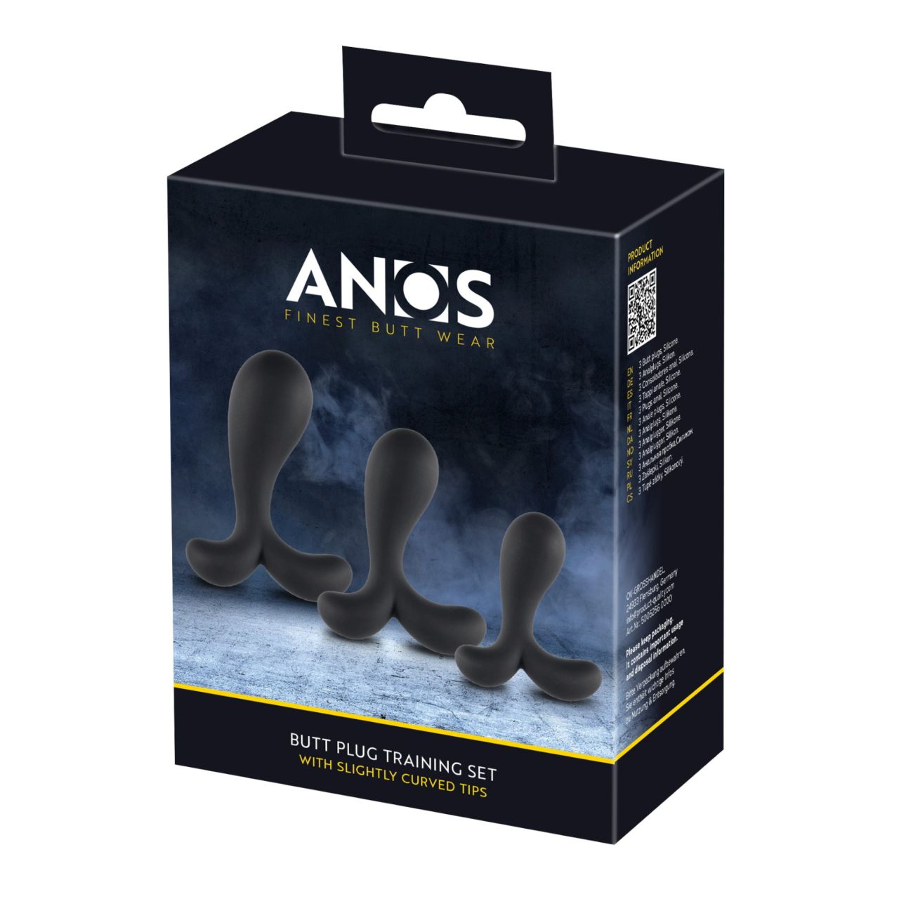 ANOS - anál tréning plug szett (fekete) ANOS - anál tréning plug szett (fekete)