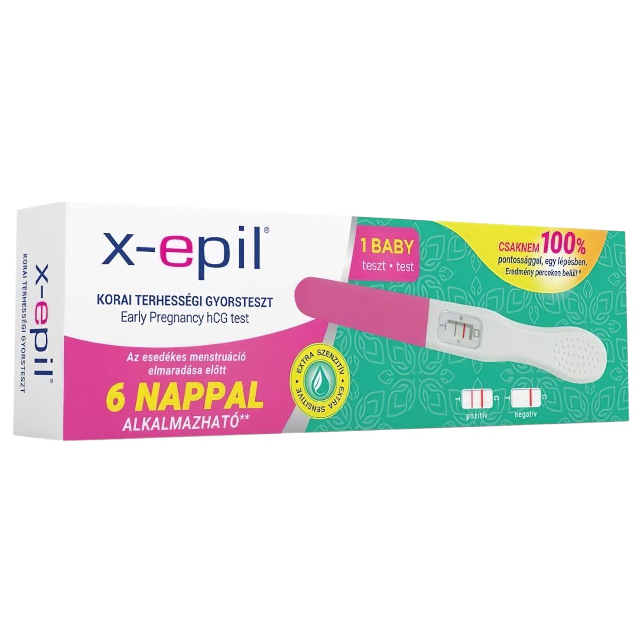 X-Epil korai terhességi gyorsteszt (1 db) X-Epil korai terhességi gyorsteszt (1 db)
