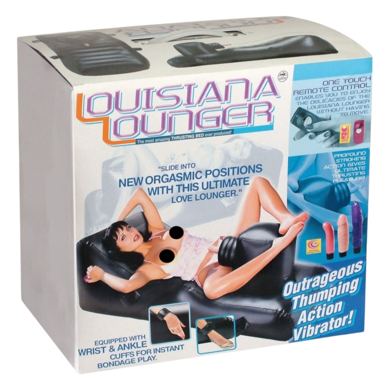 NMC - Louisiana Lounger - szexgép beépített vibrátorral (fekete) NMC - Louisiana Lounger - szexgép beépített vibrátorral (fekete)