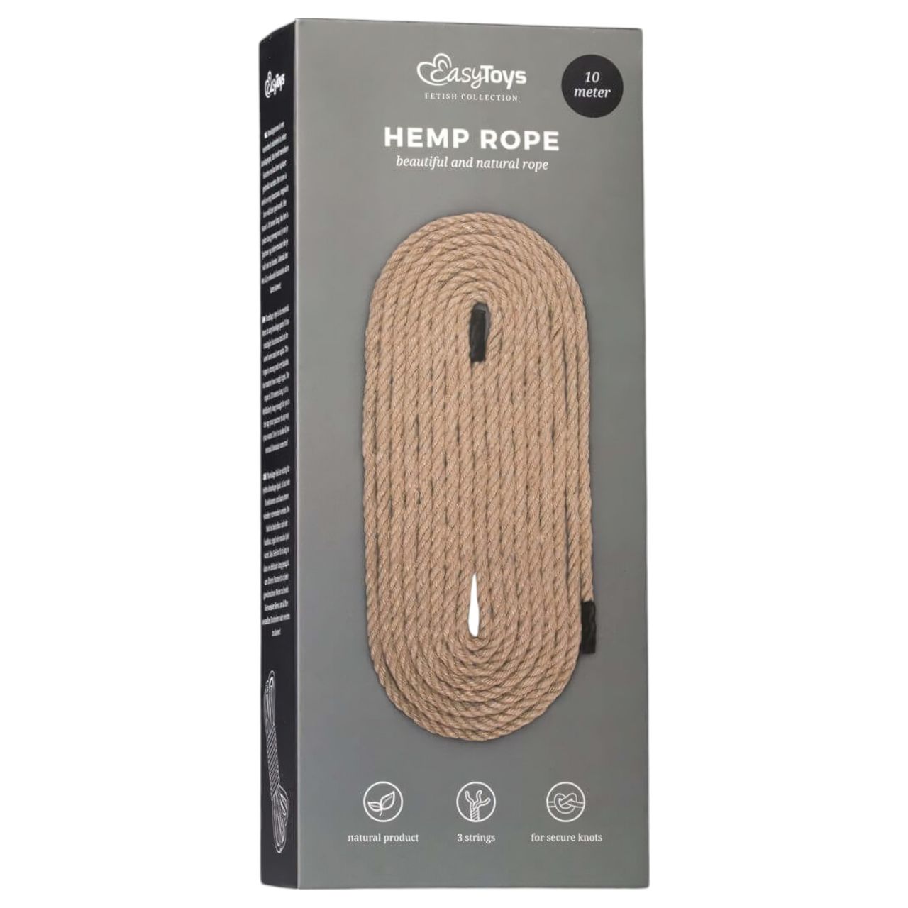 EasyToys Hemp Rope - kender bondage kötél (10 m, testszínű) EasyToys Hemp Rope - kender bondage kötél (10 m, testszínű)