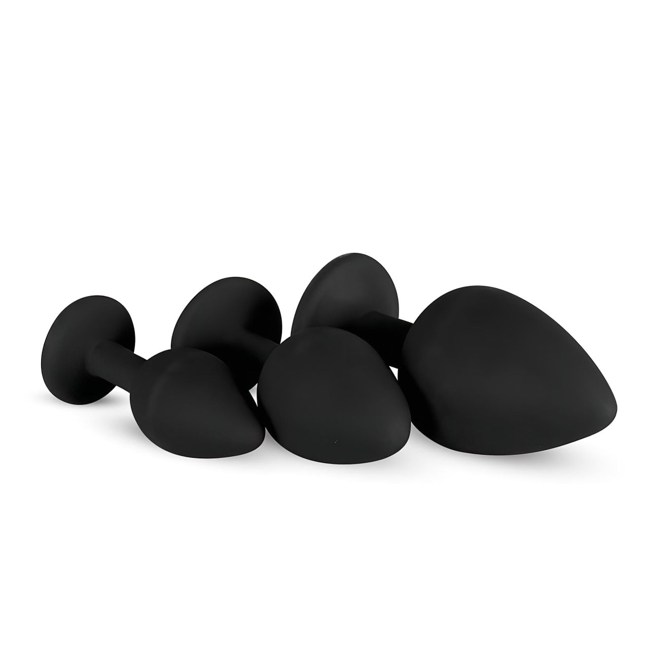 EasyToys Diamond - anál plug szett (fekete) EasyToys Diamond - anál plug szett (fekete)