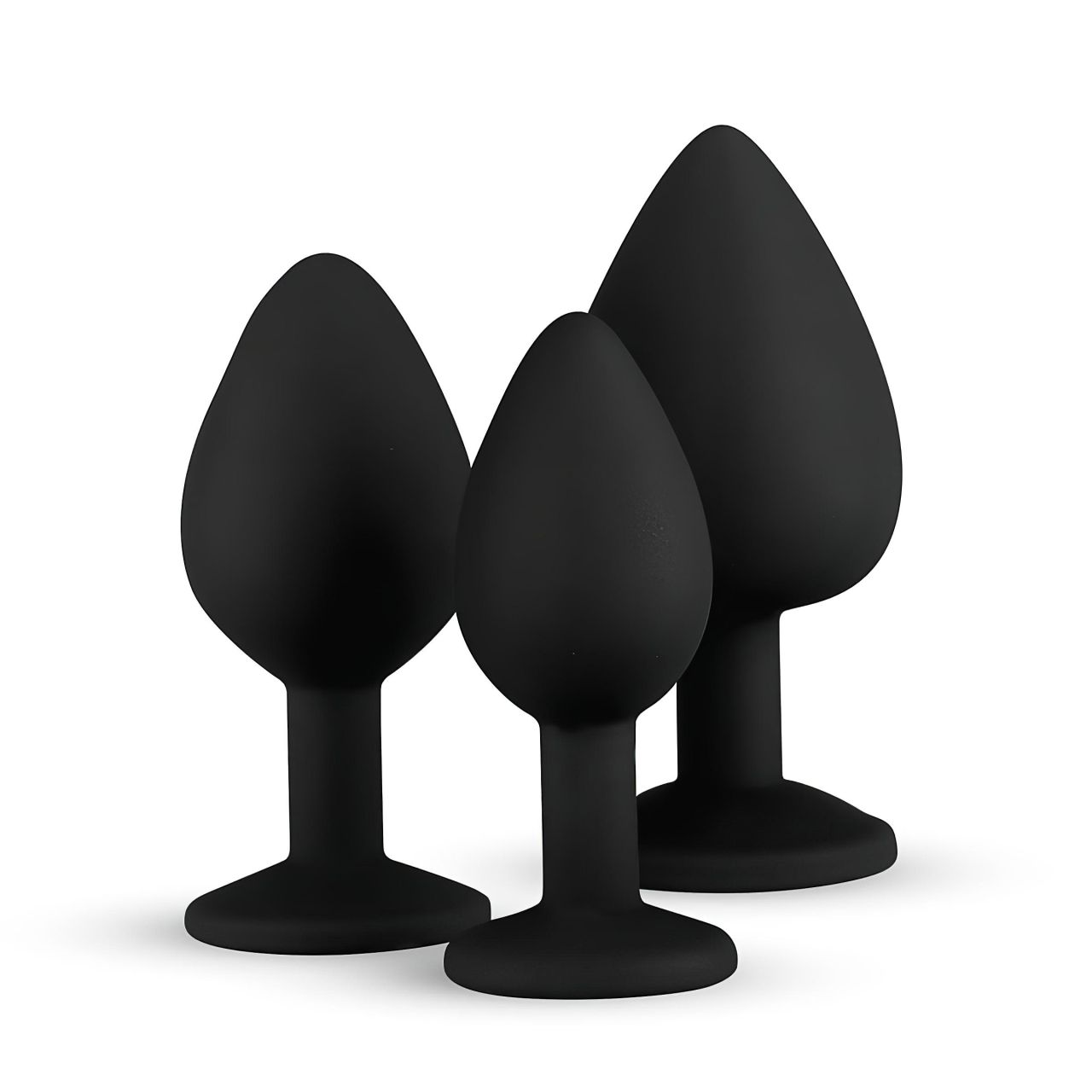 EasyToys Diamond - anál plug szett (fekete) EasyToys Diamond - anál plug szett (fekete)
