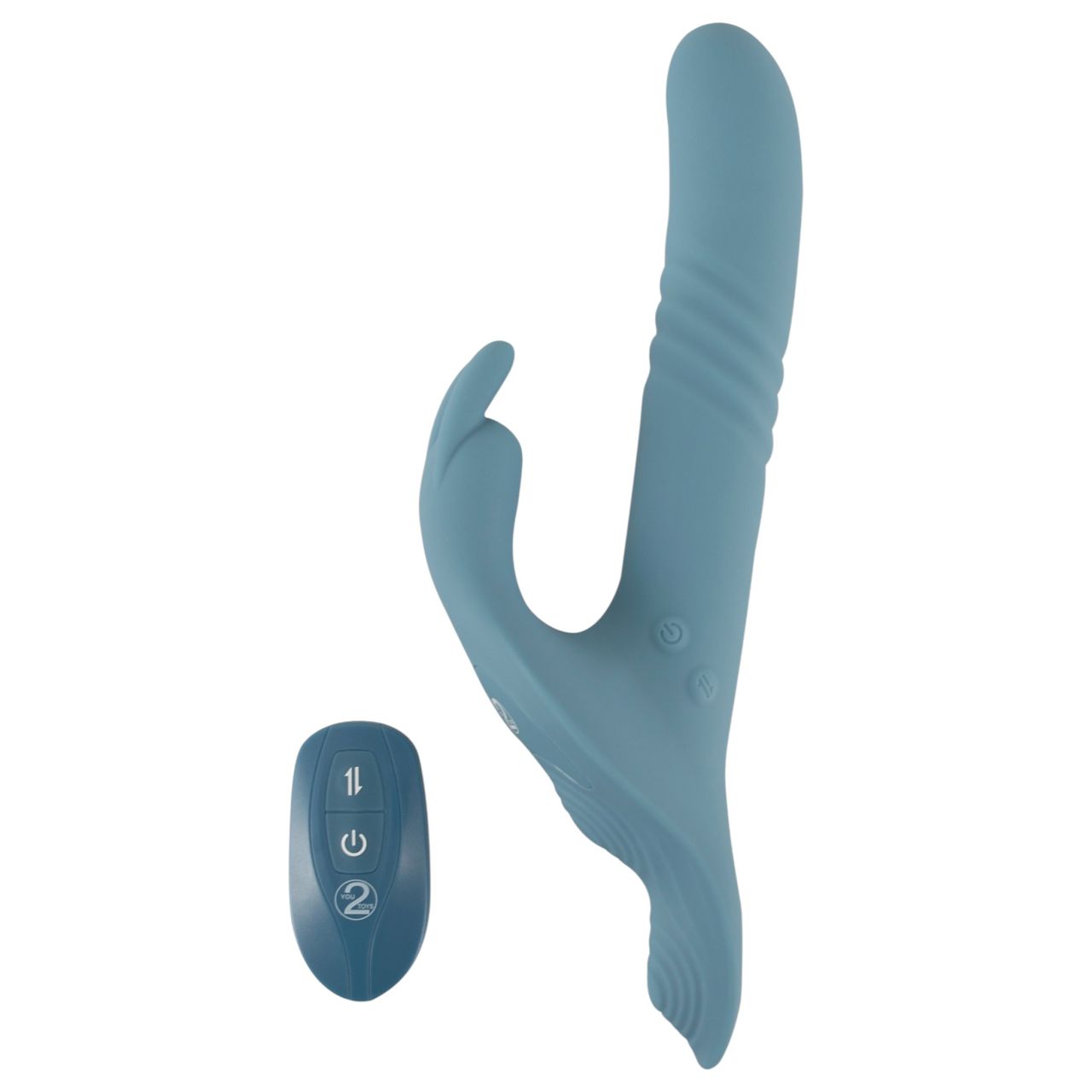 You2Toys - 3 részes felcsatolható nyuszis lökővibrátor távirányítóval (kék) You2Toys - 3 részes felcsatolható nyuszis lökővibrátor távirányítóval (kék)