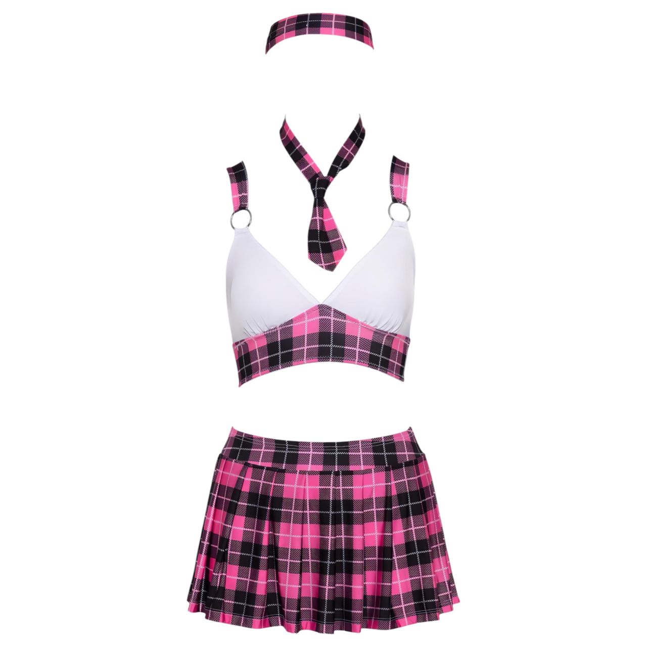 Cottelli - kockás diáklány jelmez szett (pink) Cottelli - kockás diáklány jelmez szett (pink)