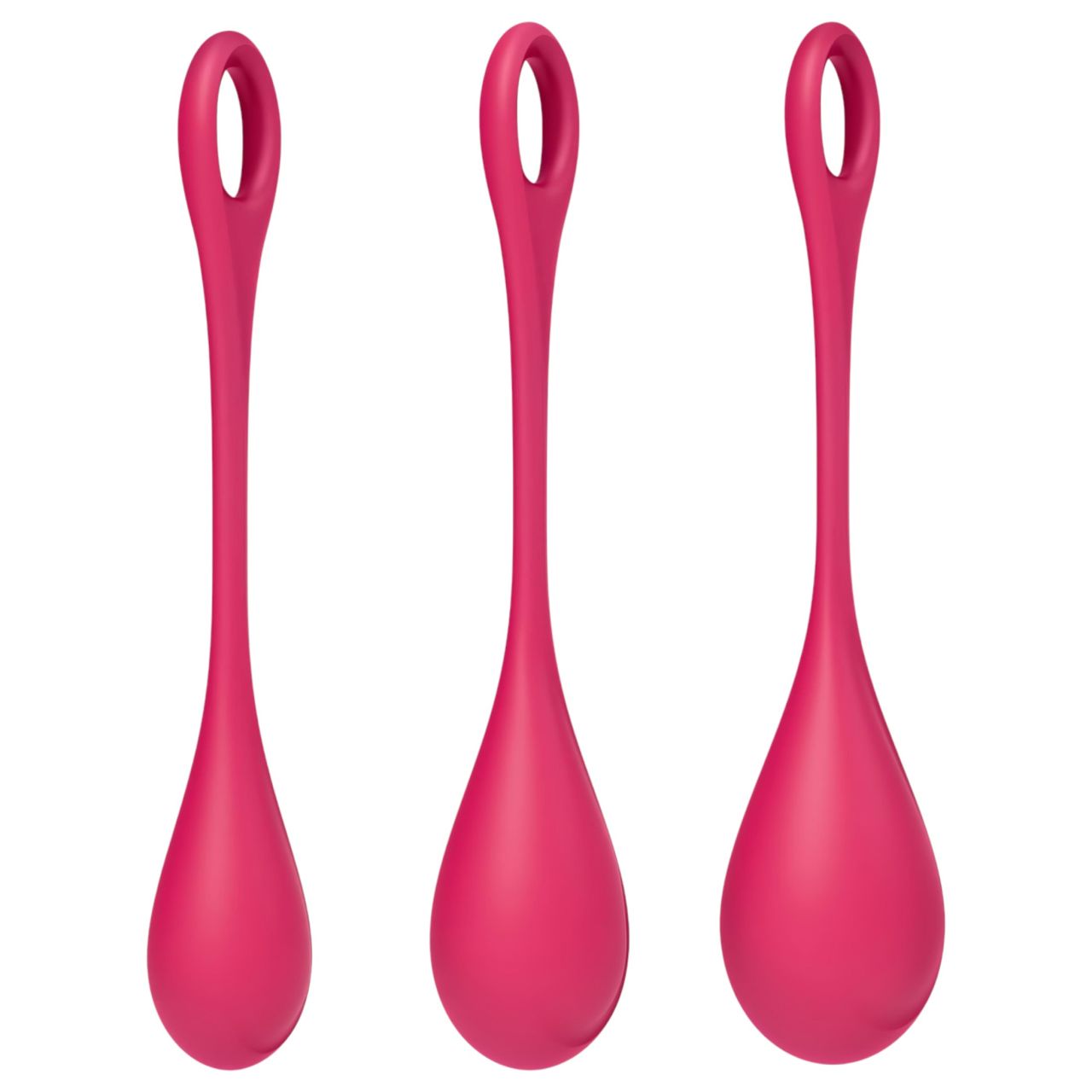 Satisfyer Yoni Power 1 - gésagolyó szett (piros, 3 részes) Satisfyer Yoni Power 1 - gésagolyó szett (piros, 3 részes)