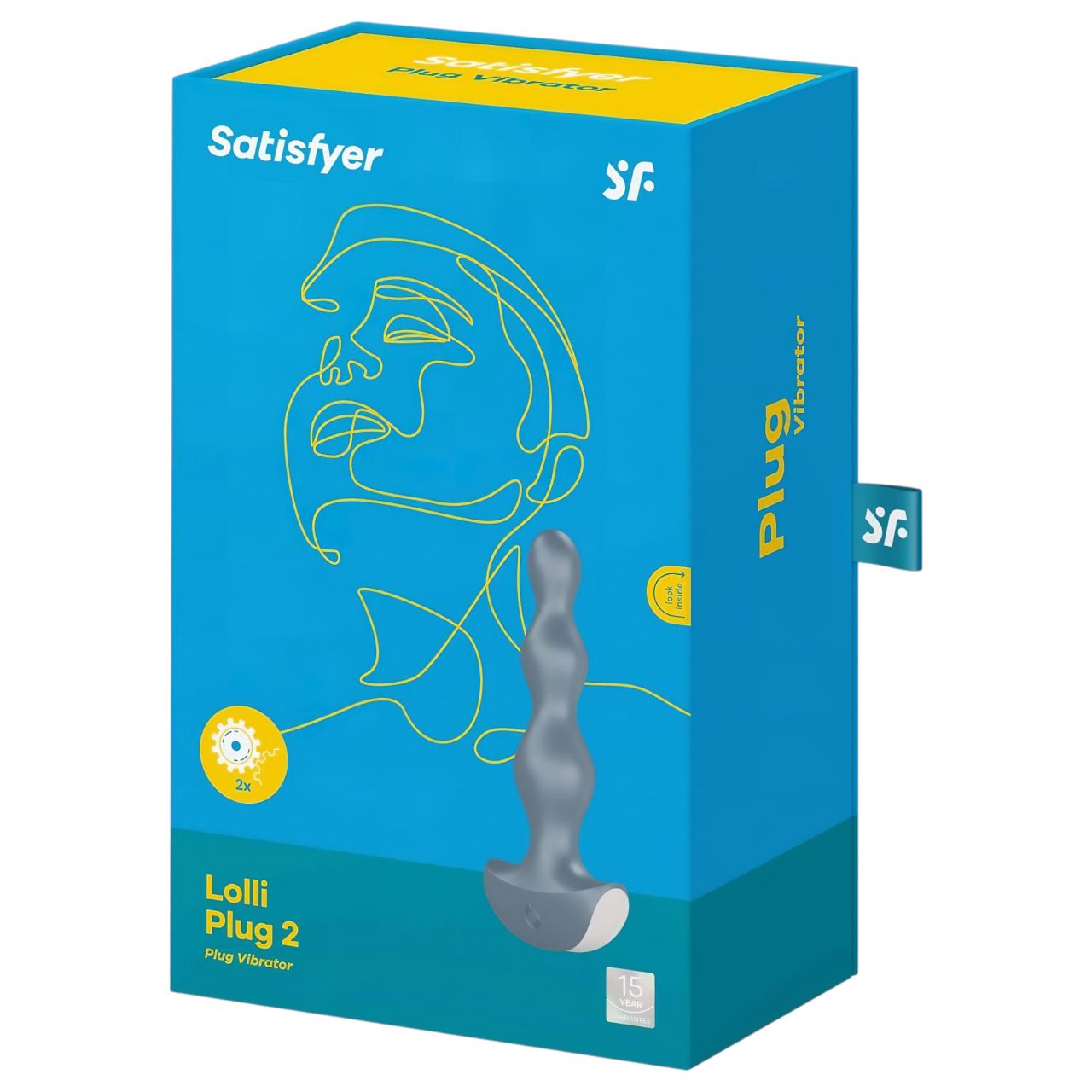Satisfyer Lolli-Plug 2 - akkus, vízálló anál vibrátor (szürke) Satisfyer Lolli-Plug 2 - akkus, vízálló anál vibrátor (szürke)