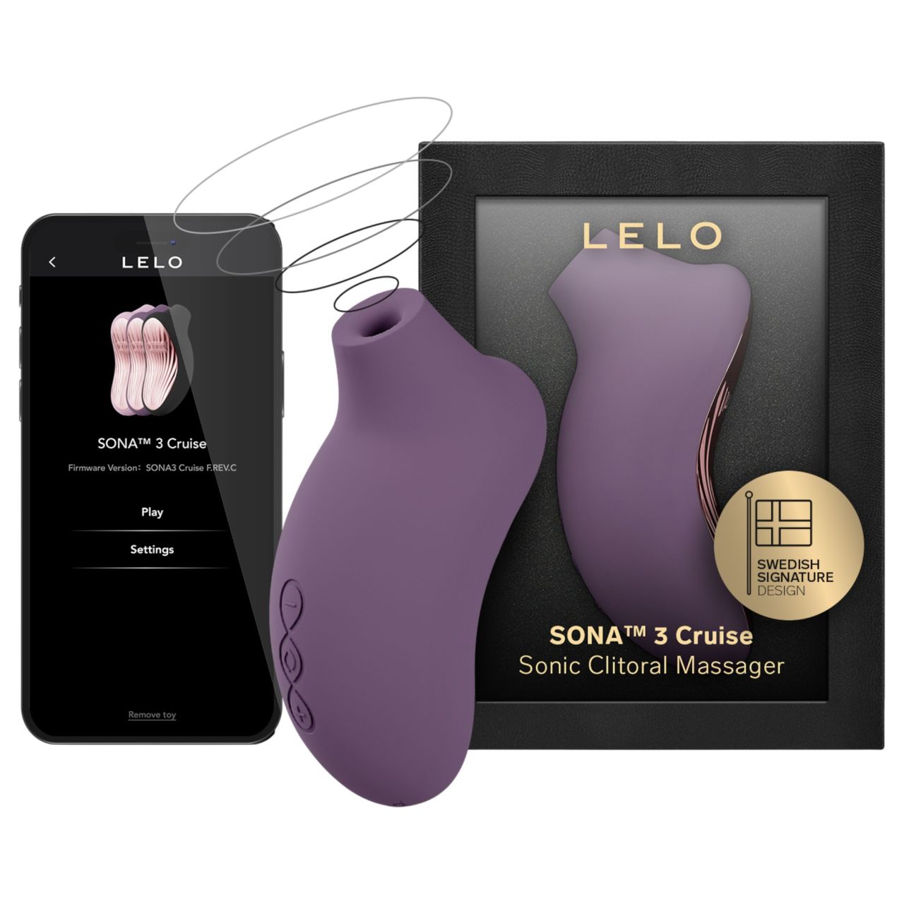 LELO Sona 3 Cruise - hanghullámos csiklóizgató (lila) LELO Sona 3 Cruise - hanghullámos csiklóizgató (lila)