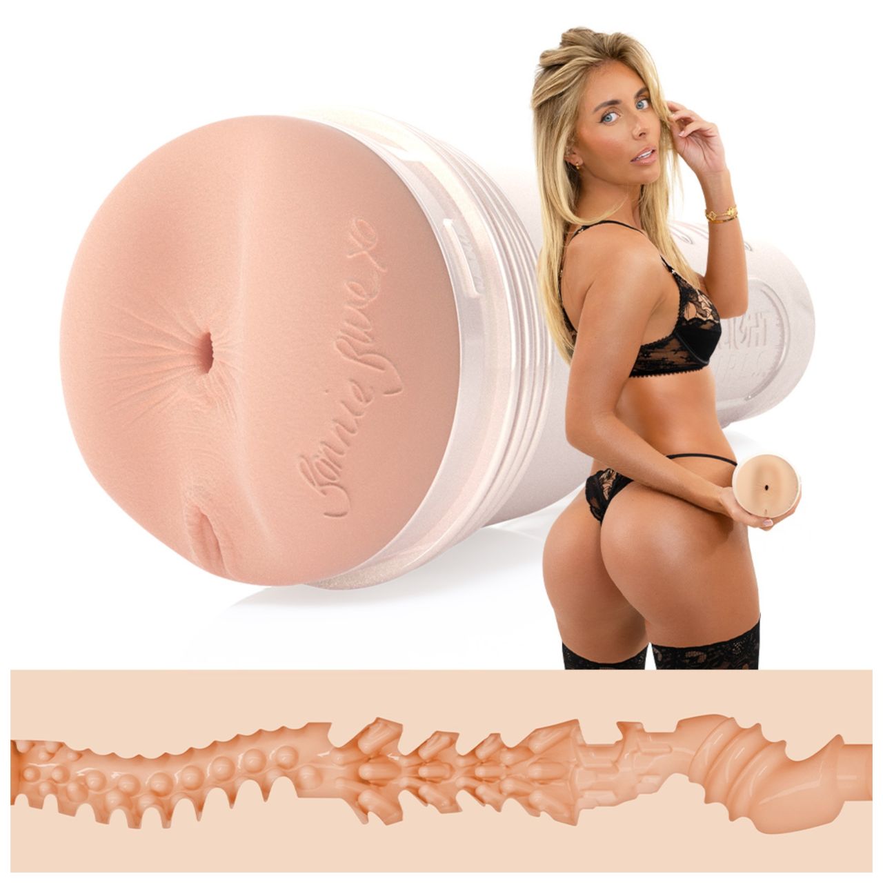 Fleshlight Bonnie Blue Zero - popsi maszturbátor (testszínű) Fleshlight Bonnie Blue Zero - popsi maszturbátor (testszínű)